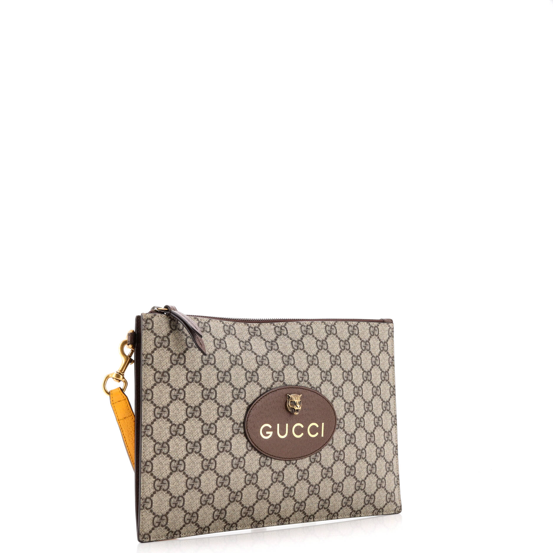 Neo Vintage Wristlet Pouch GG Coated Canvas