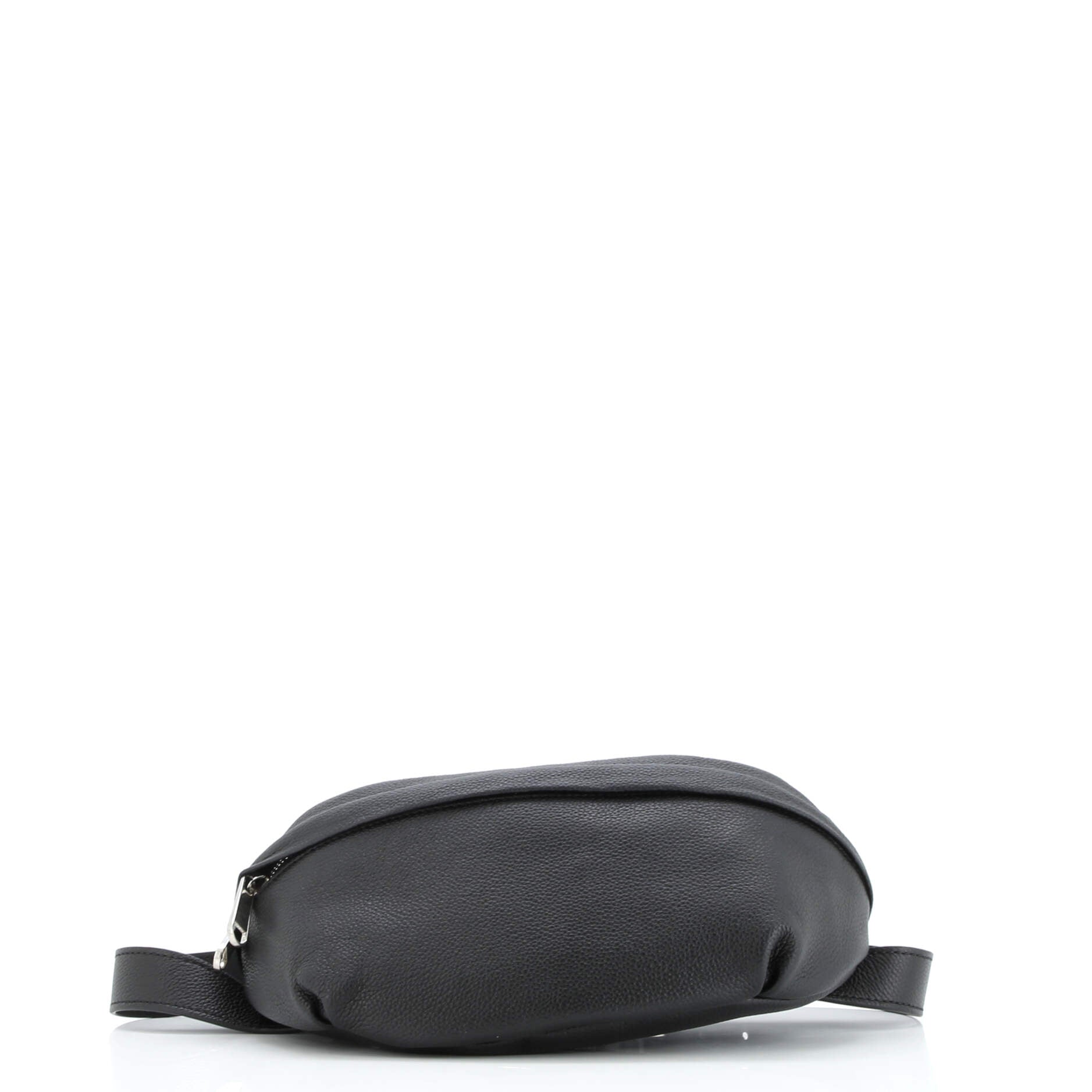 Belt Bag Leather with GG Coated Canvas Medium