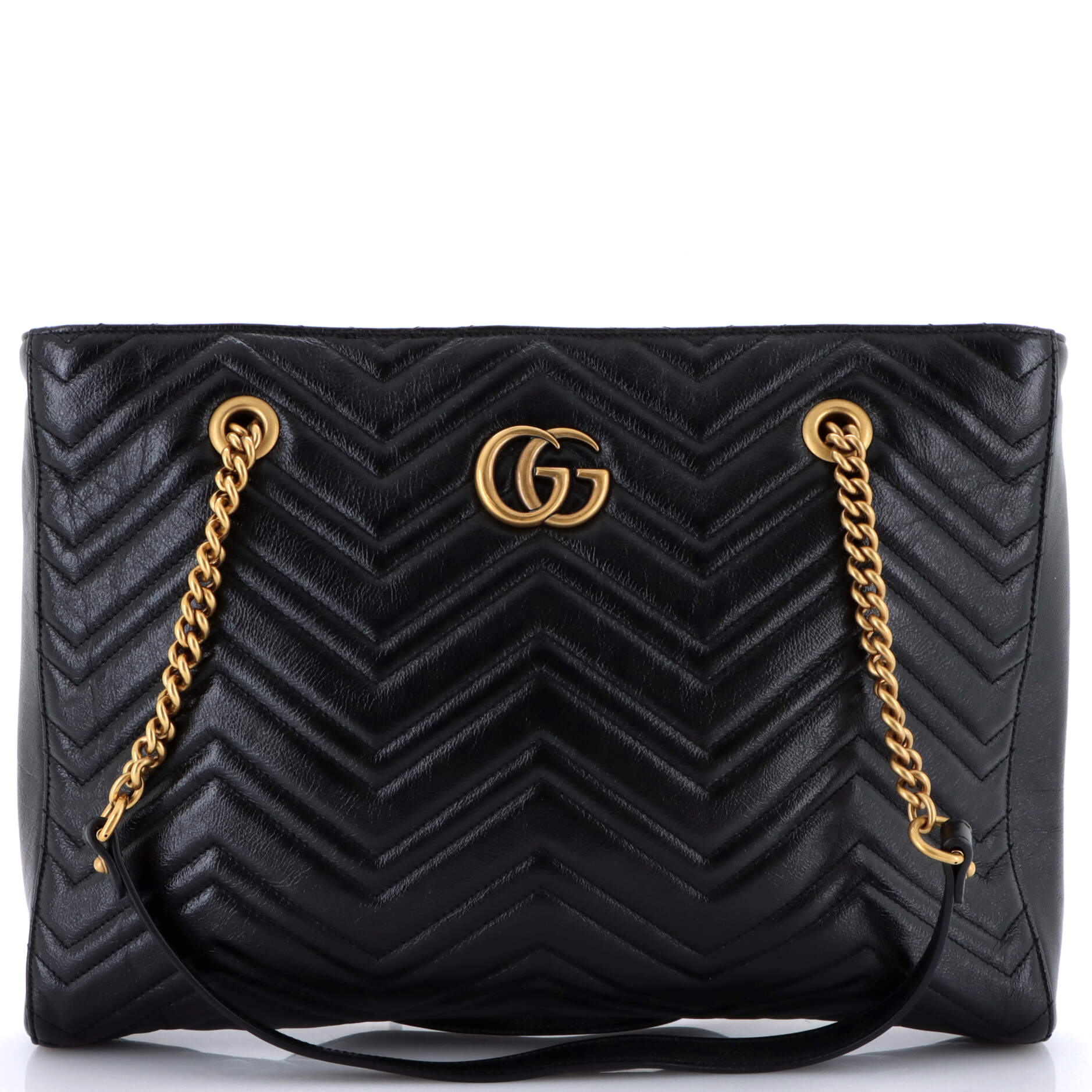 GG Marmont Zip Tote Matelasse Leather Medium