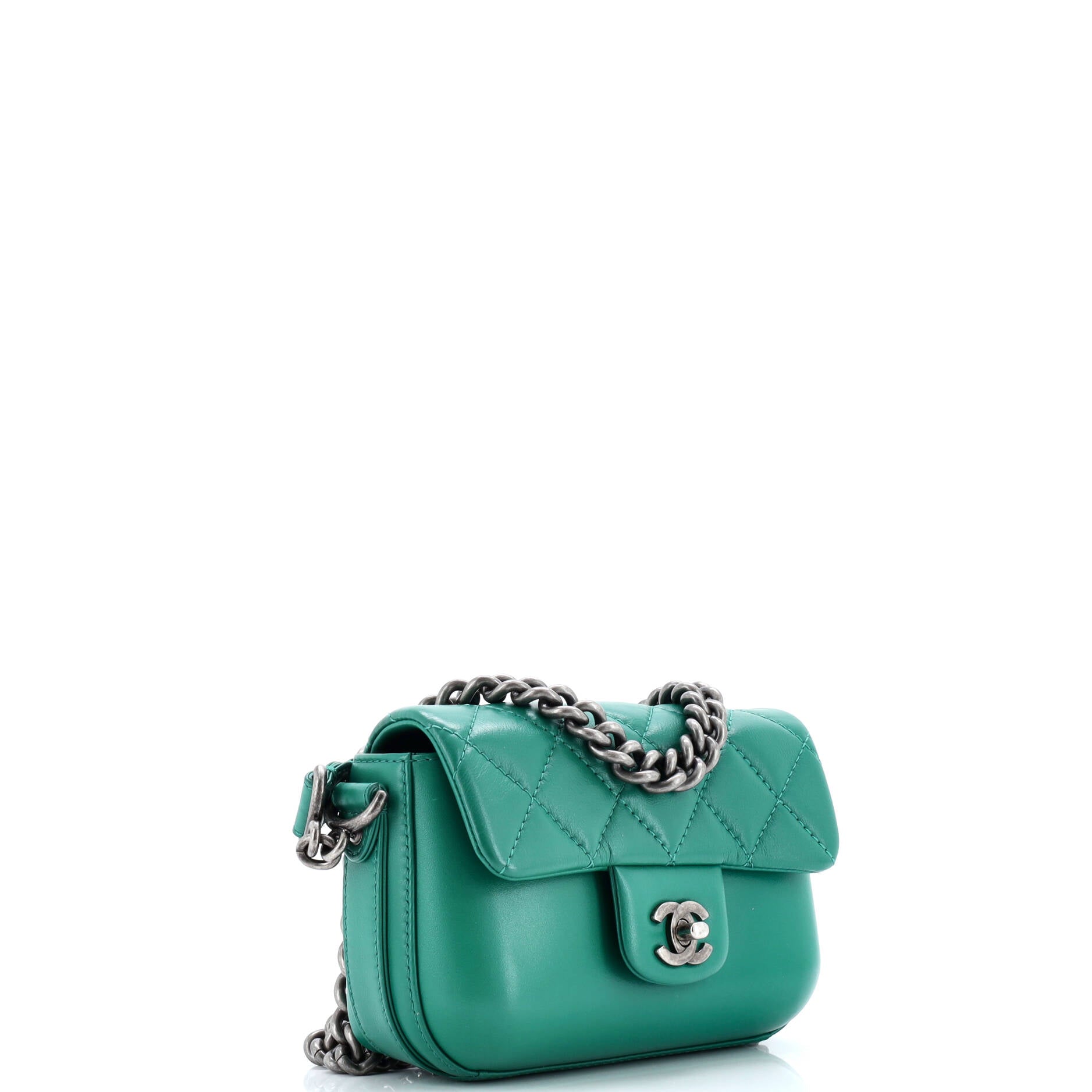 Rock My Shoulder Flap Bag Quilted Calfskin Mini