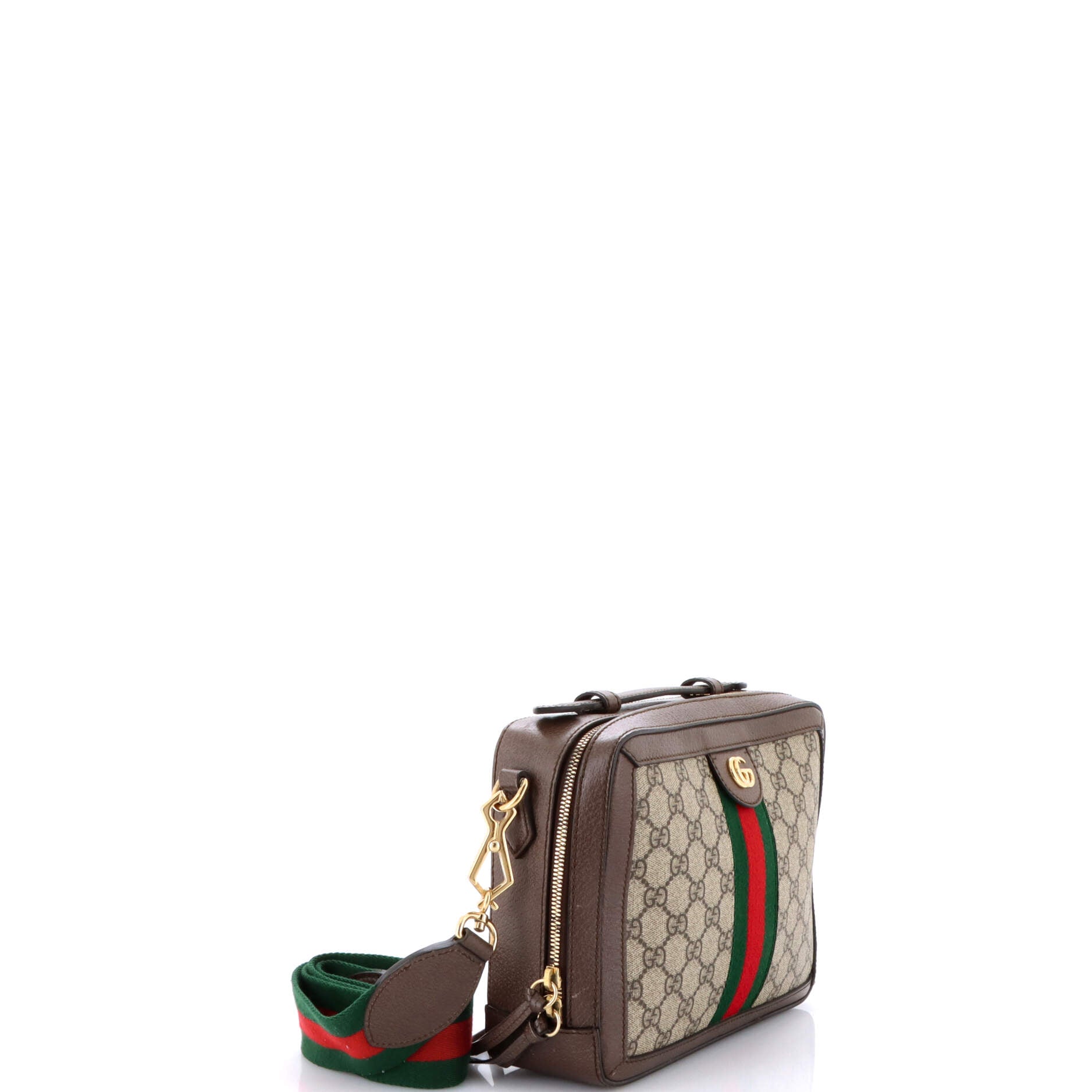 Ophidia Zip Around Camera Bag GG Coated Canvas Small
