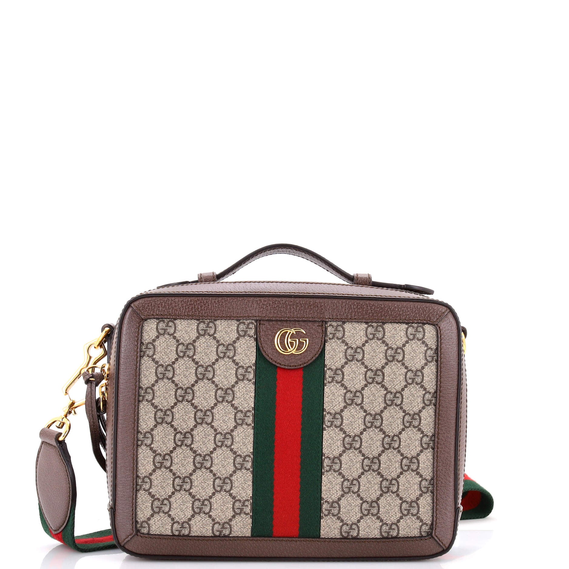 Ophidia Zip Around Camera Bag GG Coated Canvas Small