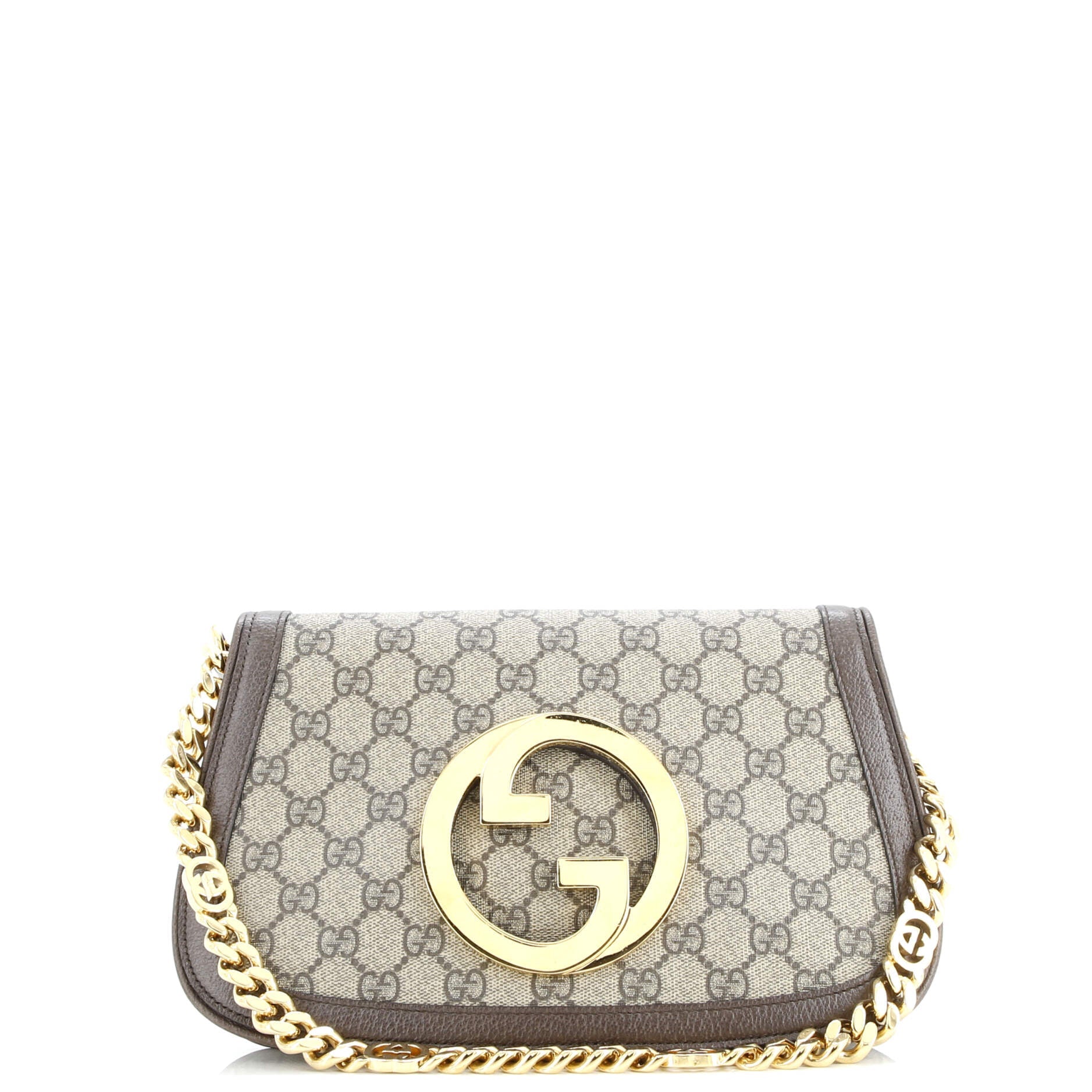 Blondie NM Chain Flap Bag GG Coated Canvas Small