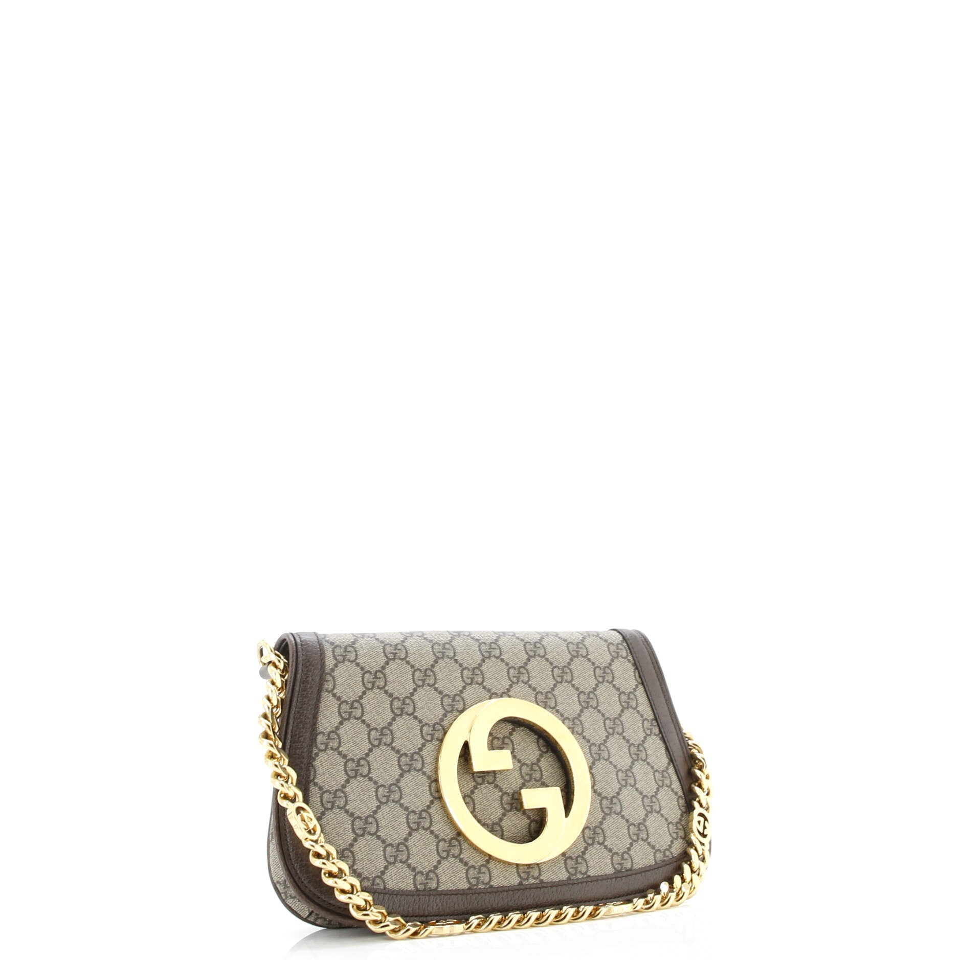Blondie NM Chain Flap Bag GG Coated Canvas Small