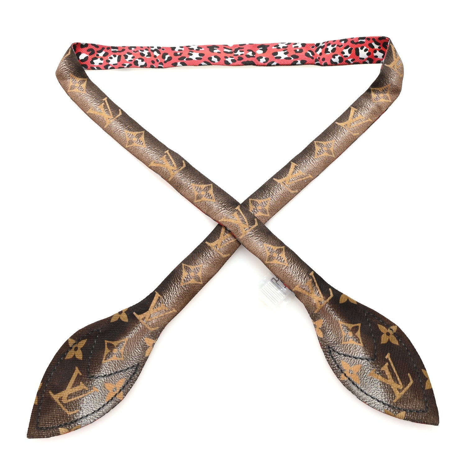 Silk Monogram Vuittamins Bandeau 3D Marron