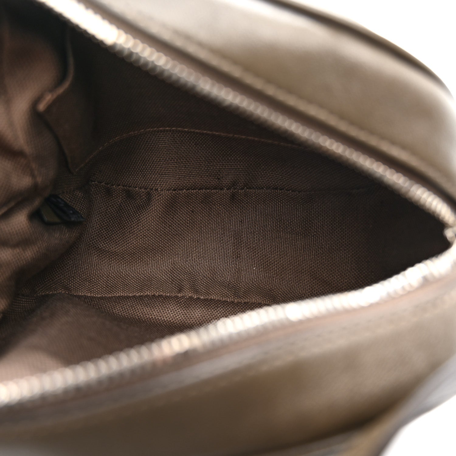 Sakai Be Green Calfskin Diagonal Stitched Mini Blondie Shoulder Bag Craclet Brown