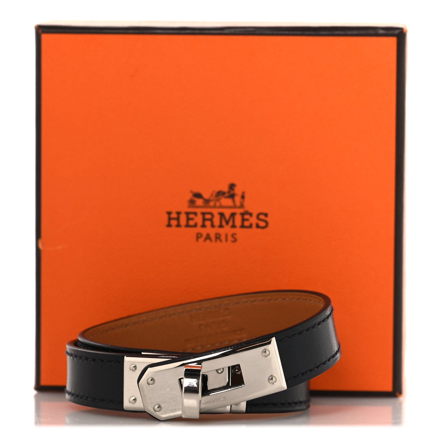 Box Kelly Double Tour Bracelet S Black