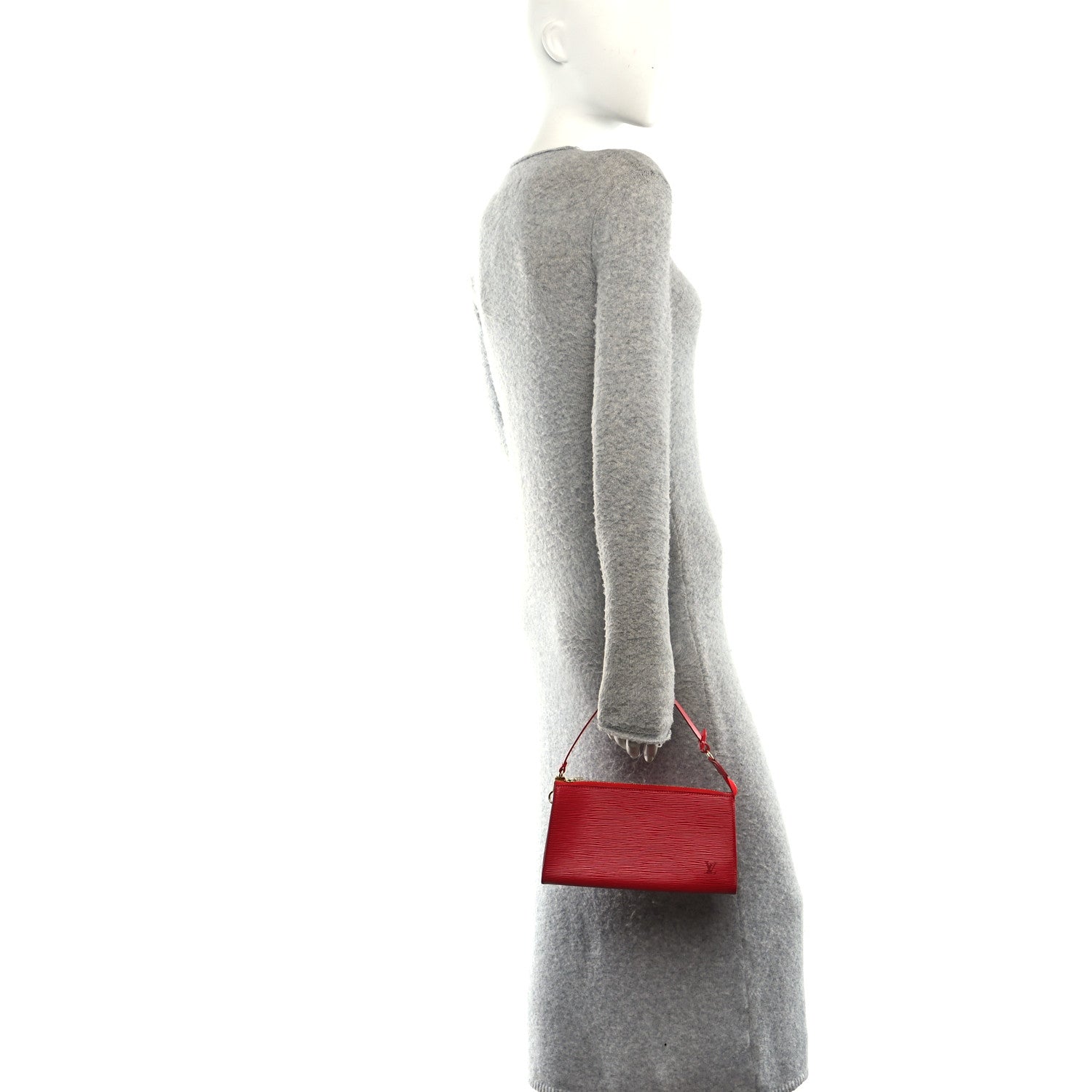 Epi Pochette Accessories 24 Castillan Red
