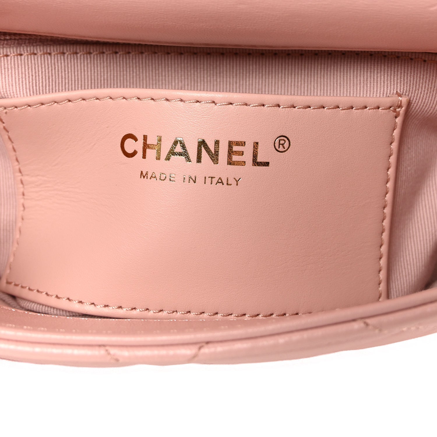 Lambskin Quilted Mini Heart Charms Flap Light Pink