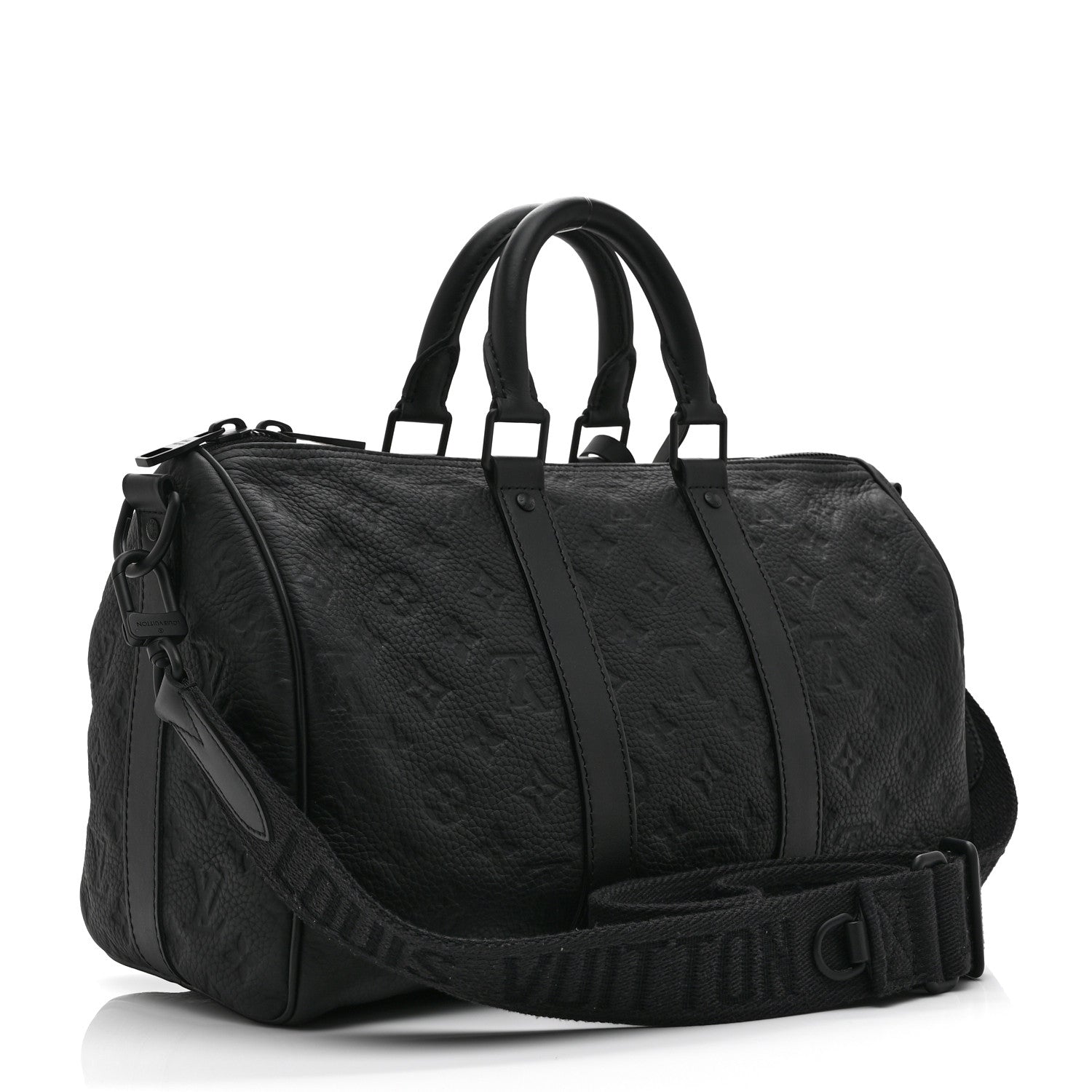 Monogram Taurillon Keepall Bandouliere 35 Black