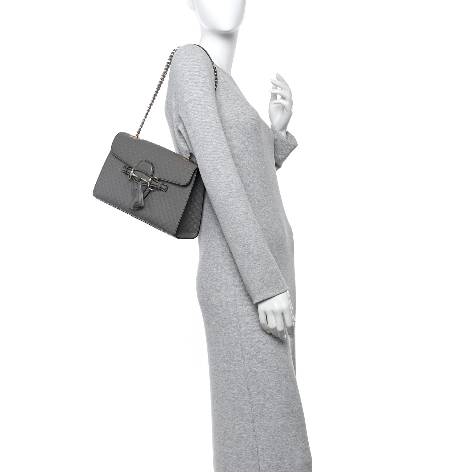 Soft Microguccissima Medium Emily Chain Shoulder Bag Loess