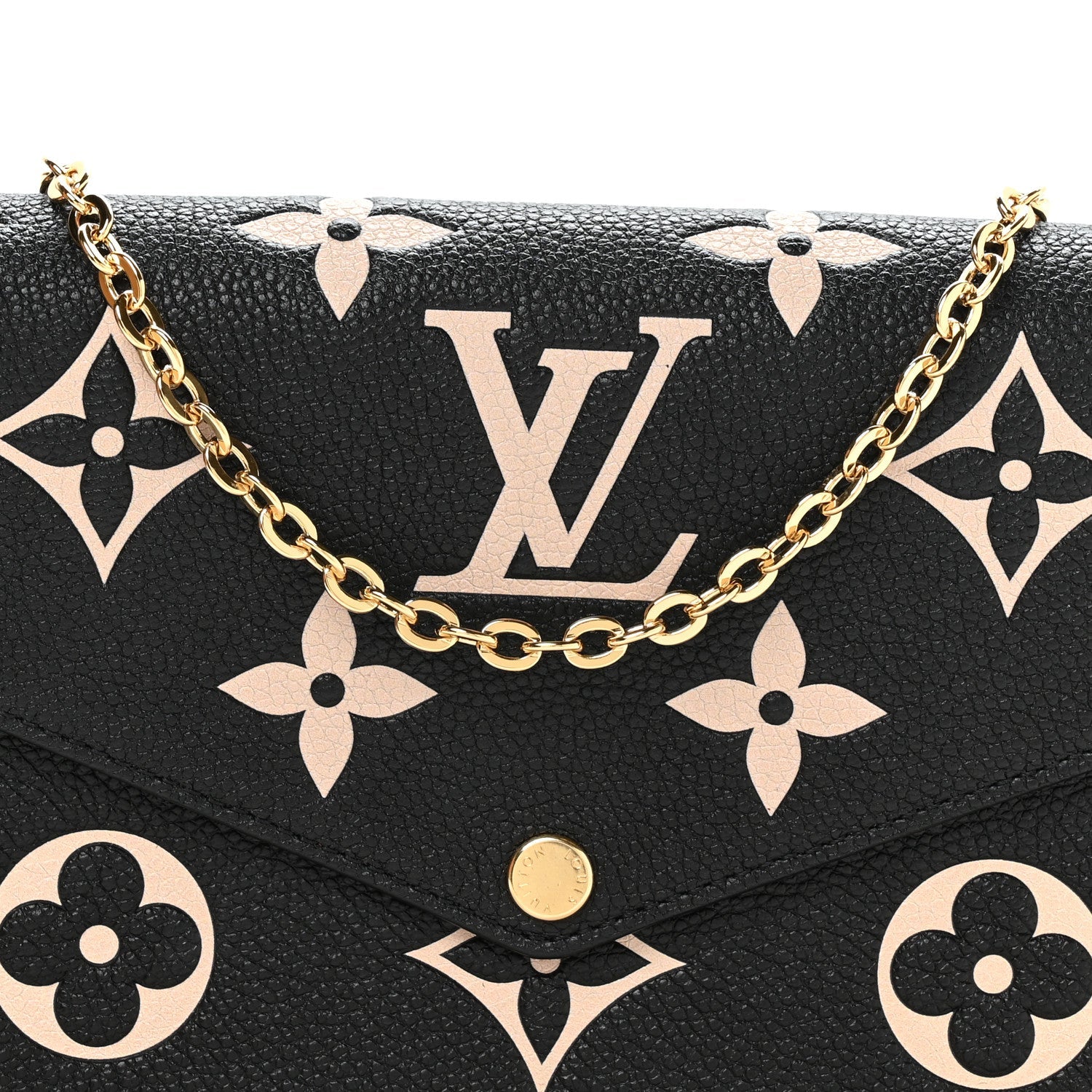 Empreinte Monogram Giant Felicie Pochette Black Beige