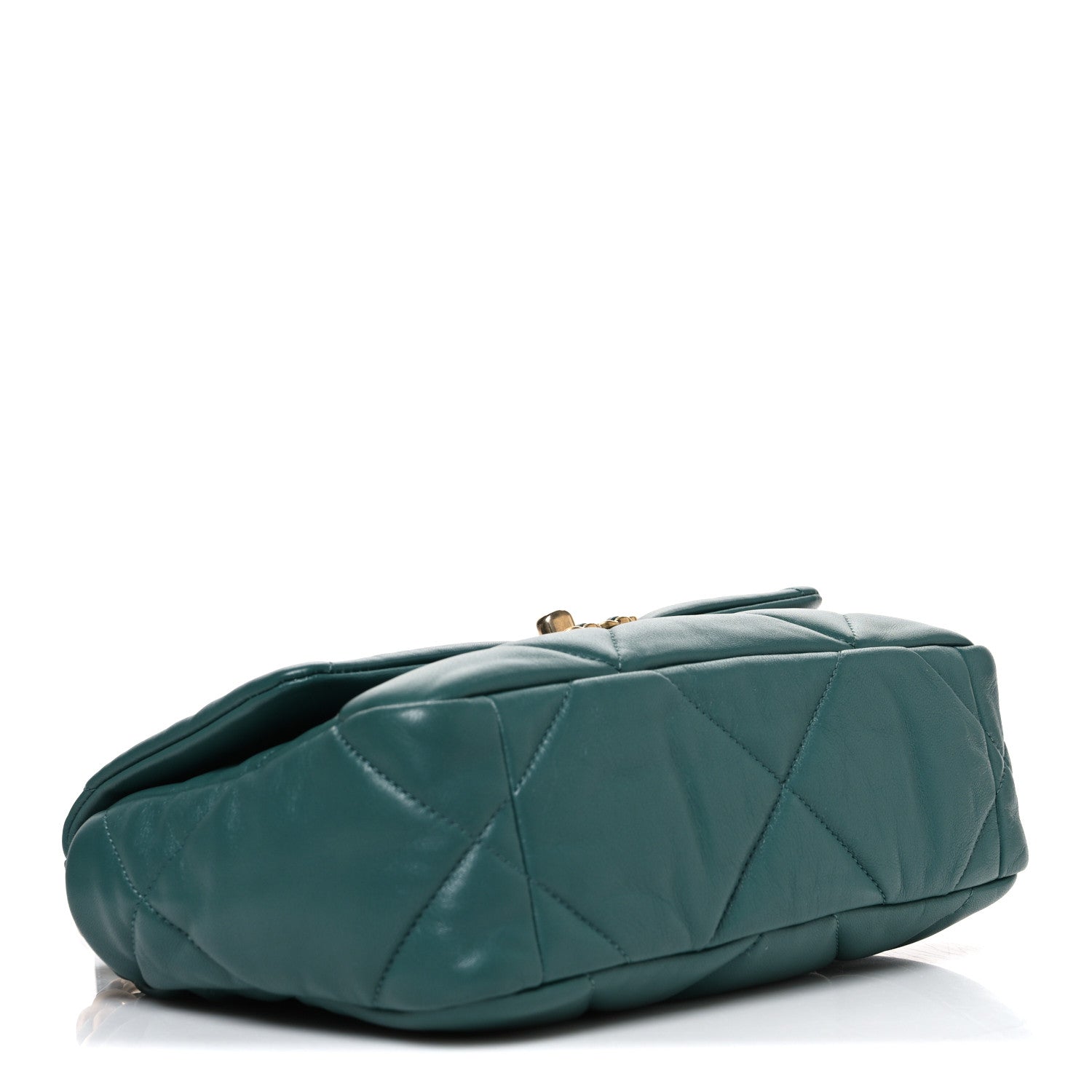 Lambskin Quilted Medium Chanel 19 Flap Green