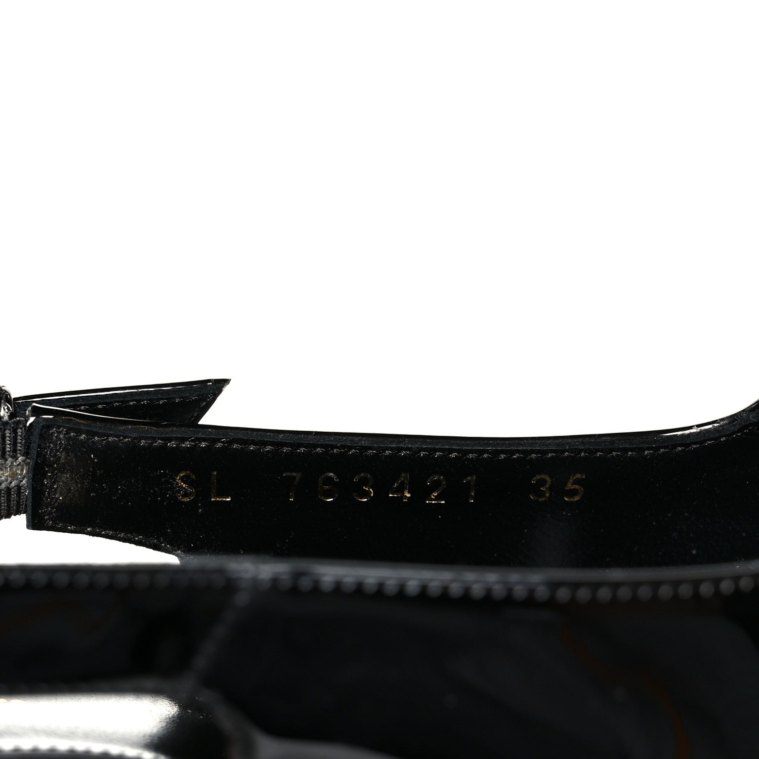 Glazed Calfskin Lee Slingback Pumps 35 Black