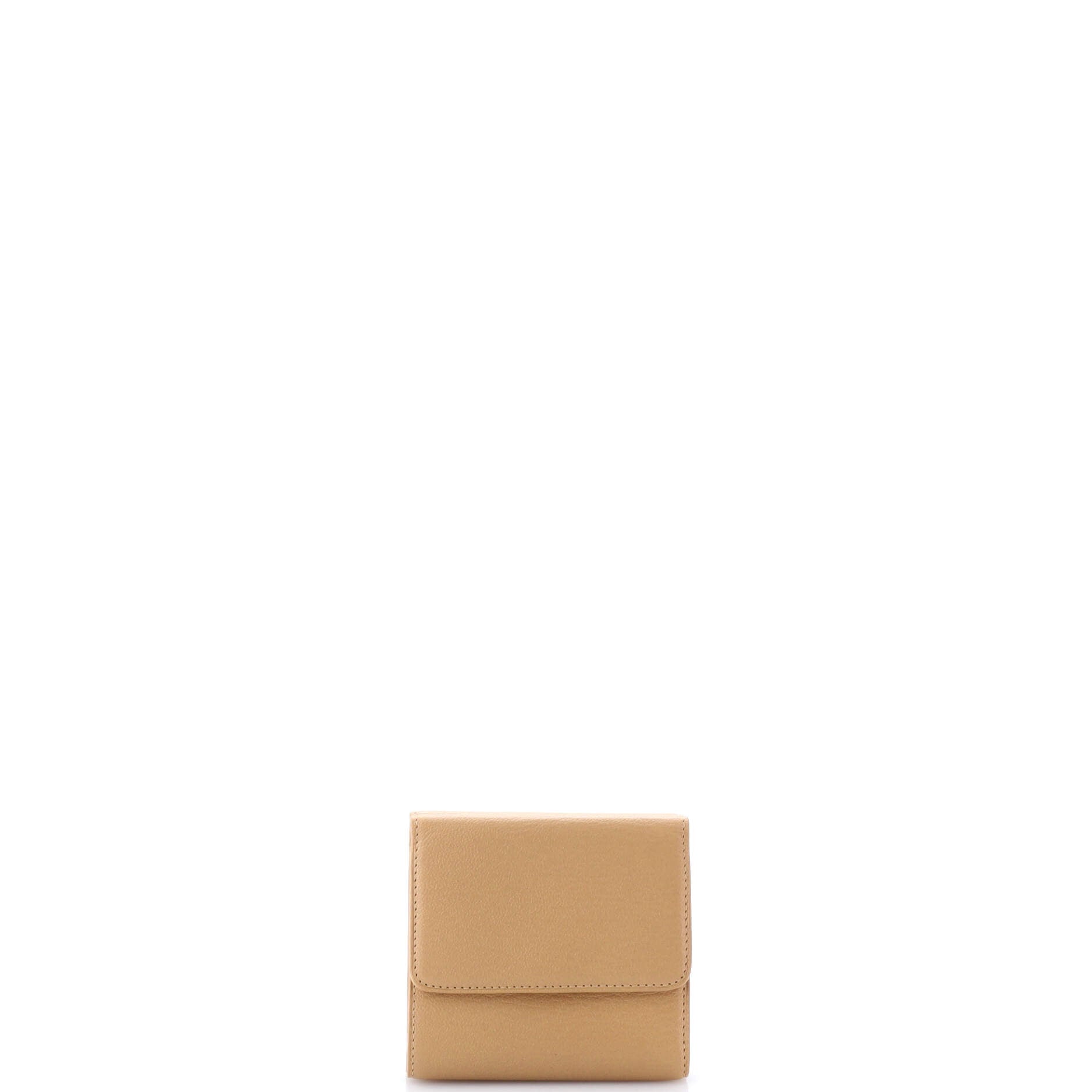 CC Trifold Flap Wallet Goatskin Small