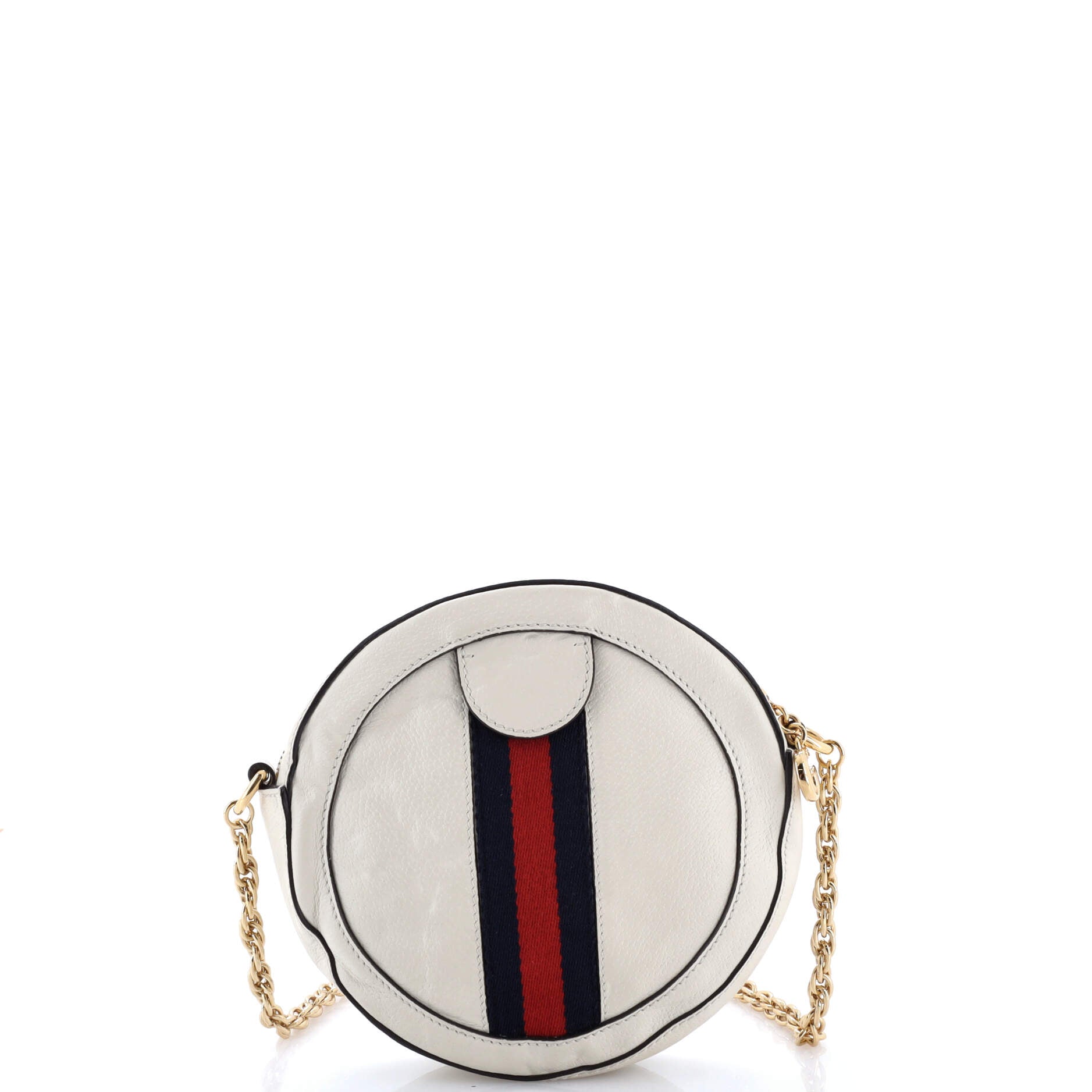 Ophidia Round Shoulder Bag Leather Mini