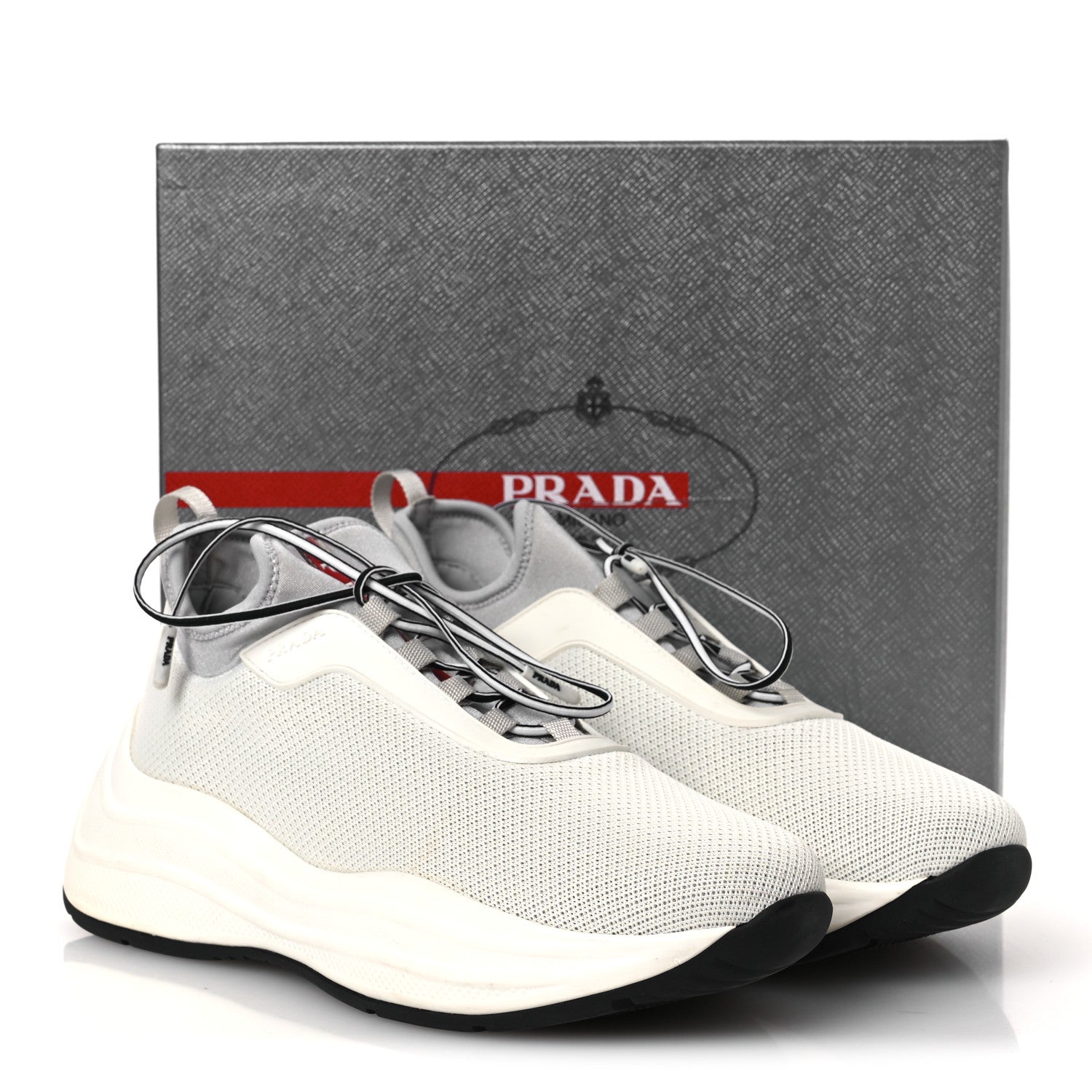 Mesh Neoprene America's Cup 45mm Sneakers 37.5 White Alluminio