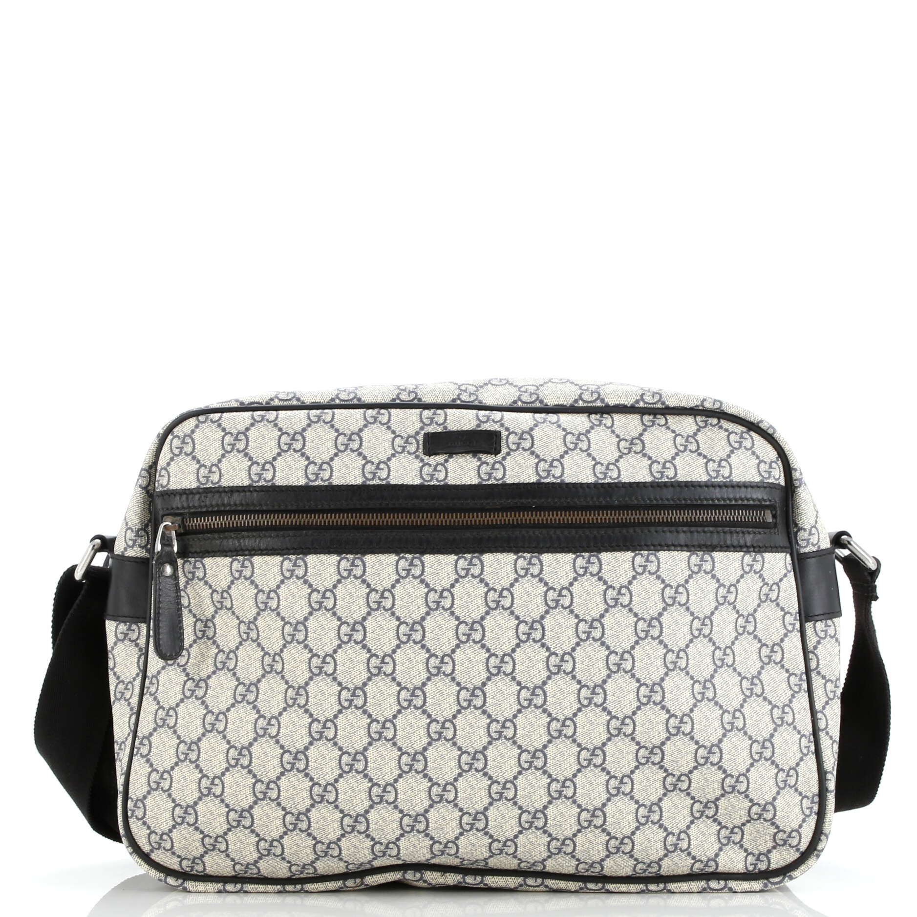Front Zip Camera Bag GG Coated Canvas Large