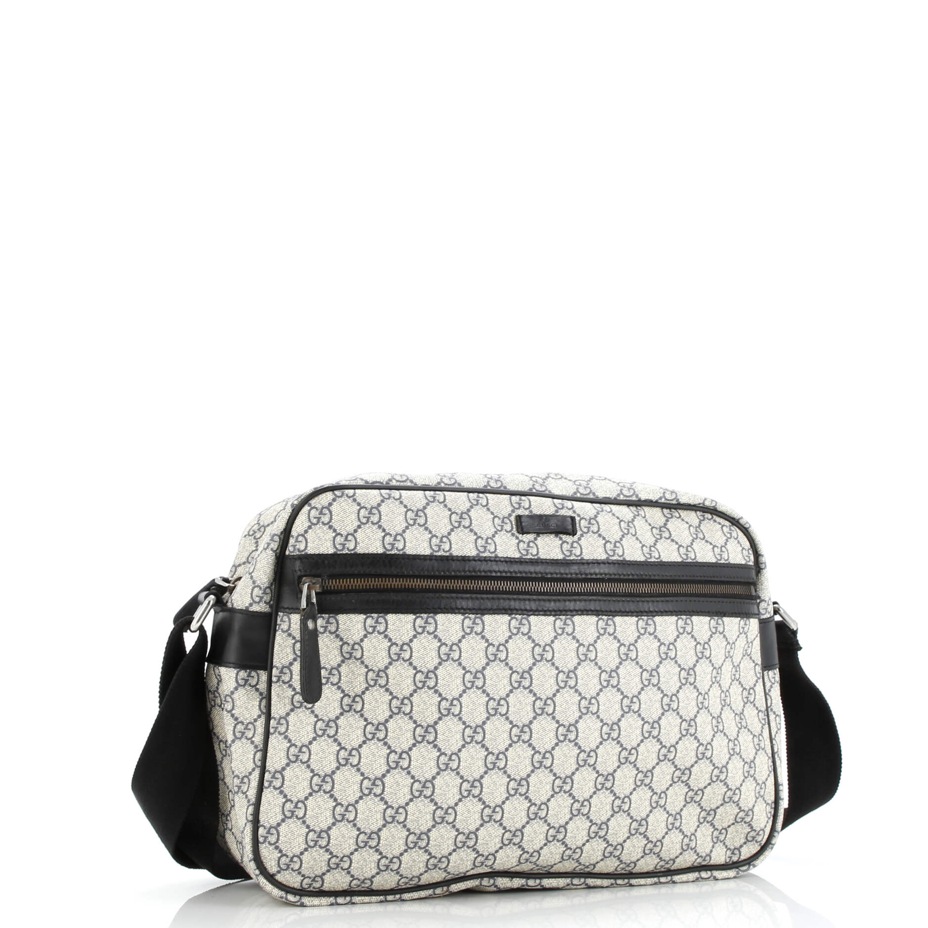 Front Zip Camera Bag GG Coated Canvas Large