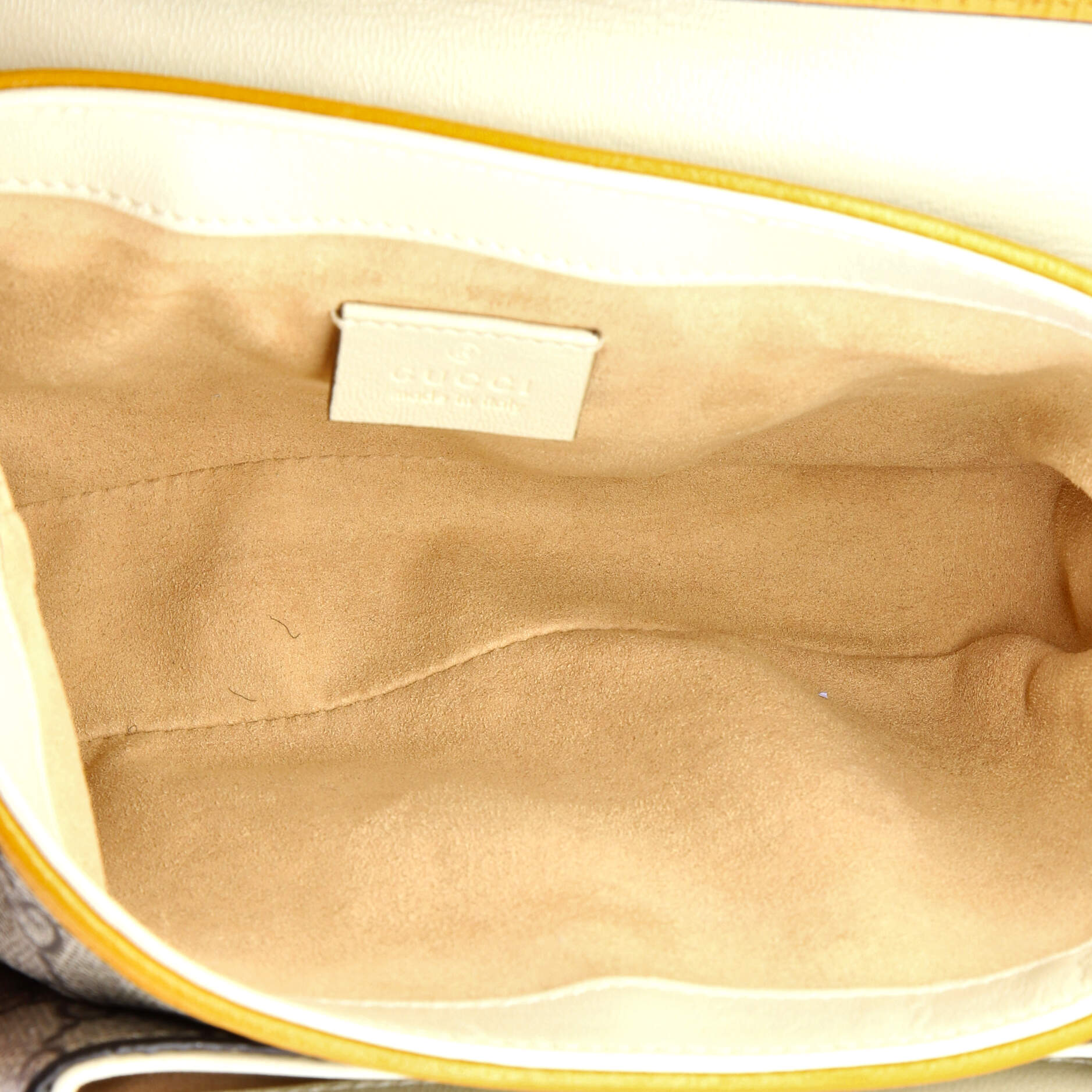 Padlock Front Pocket Flap Shoulder Bag GG Coated Canvas and Leather Mini