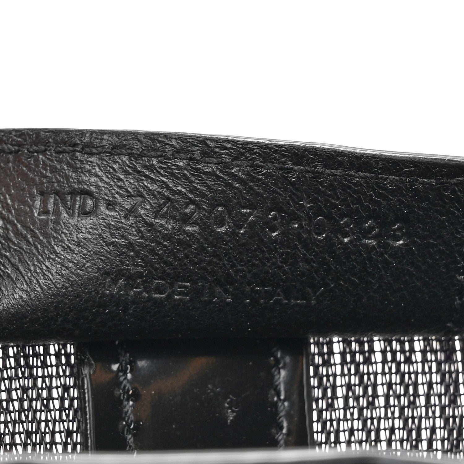 Mesh Patent Daryl Shoulder Bag Black