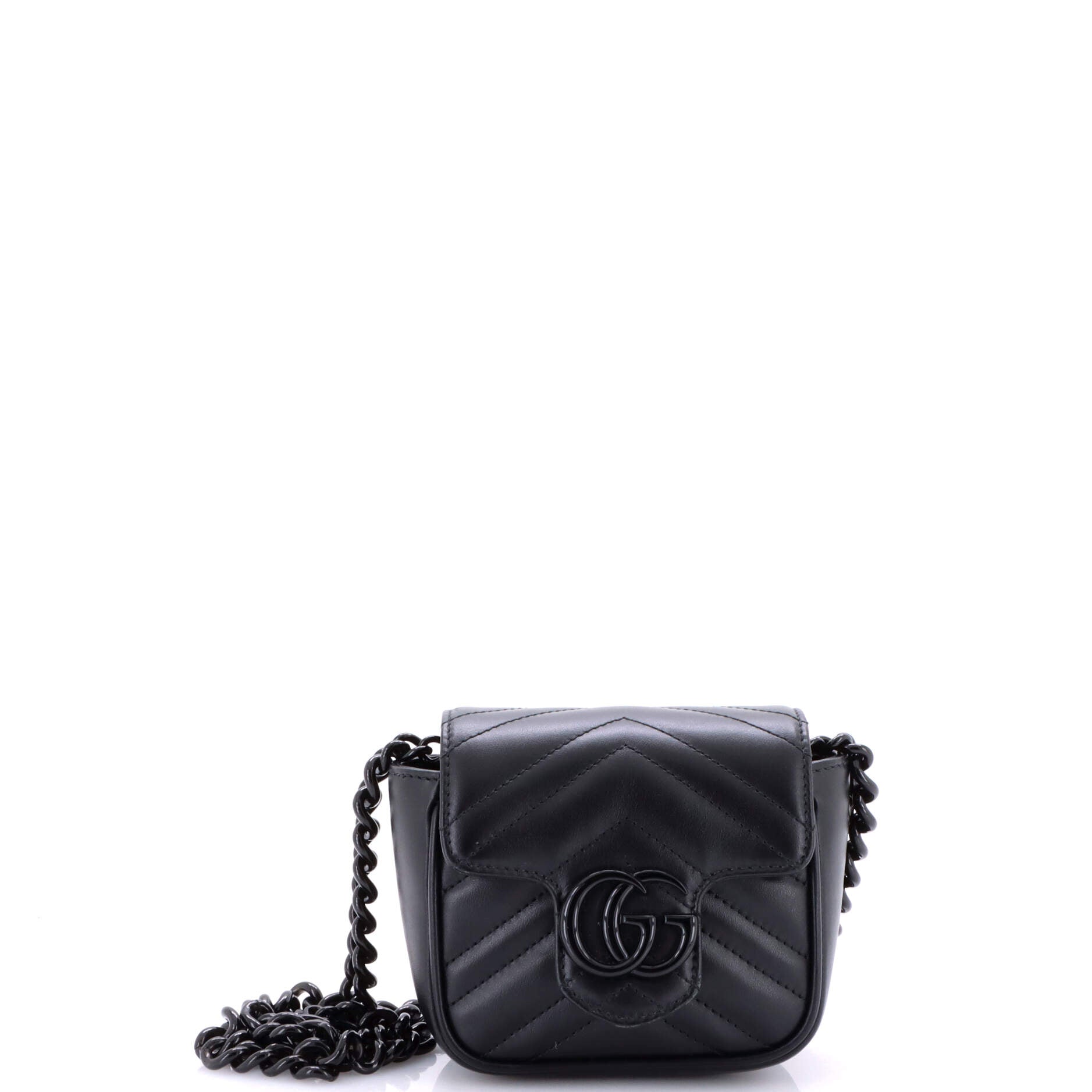 GG Marmont Flap Belt Bag Matelasse Leather Mini