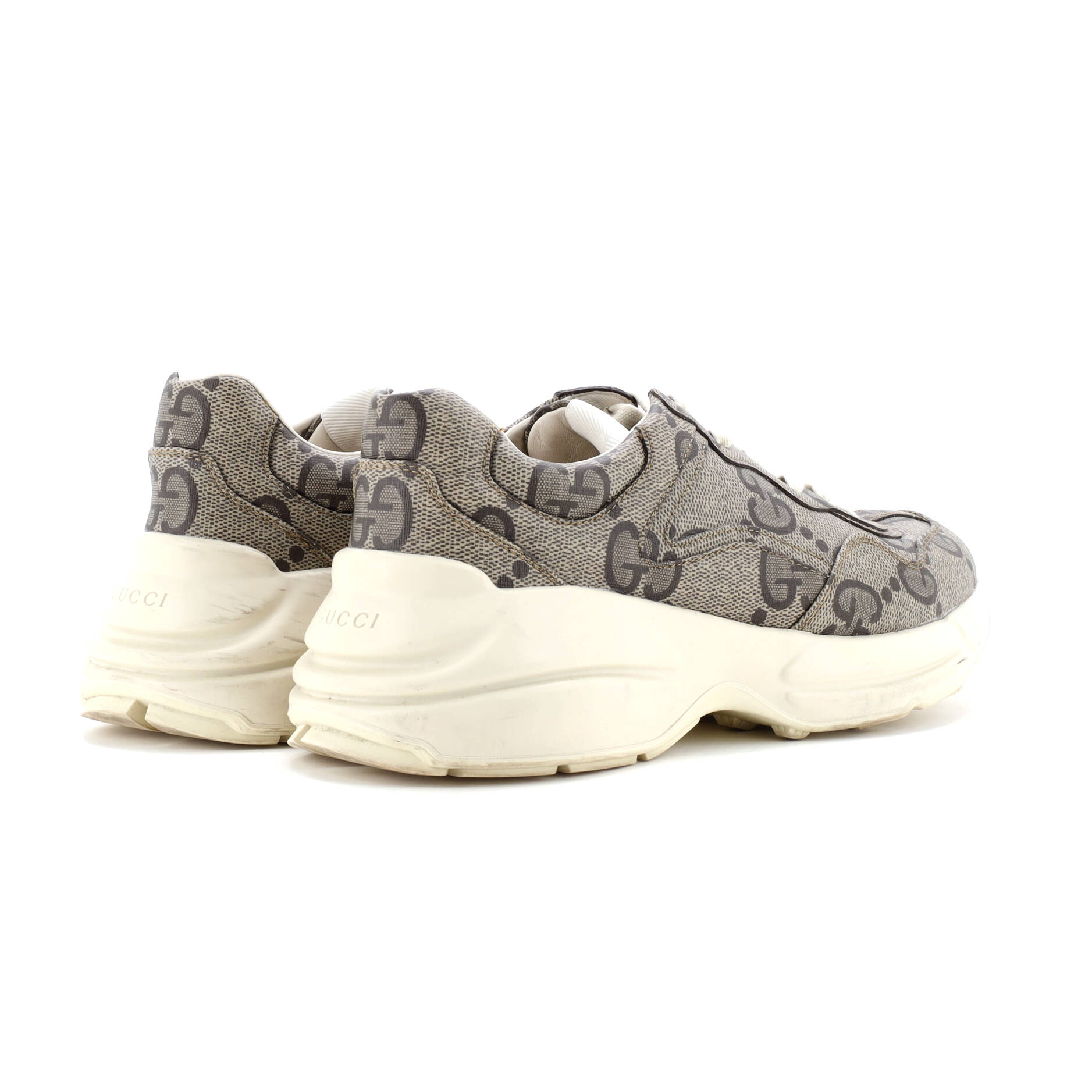 Men's Rhyton Sneakers Jumbo GG Coated Canvas