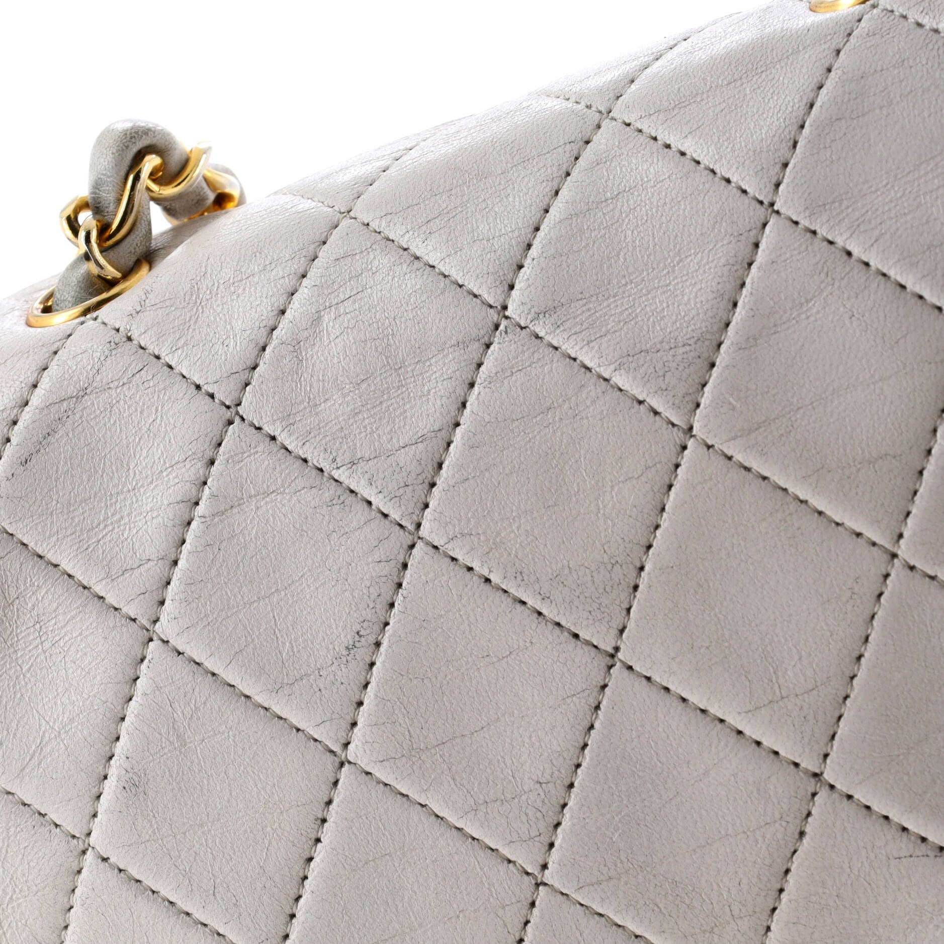 Vintage CC Chain Flap Bag Quilted Lambskin Mini