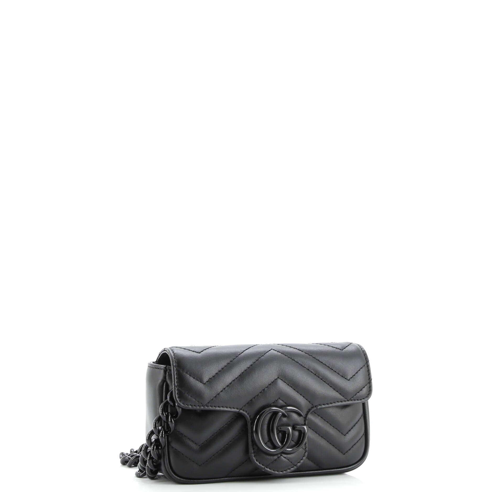 GG Marmont Flap Belt Bag Matelasse Leather
