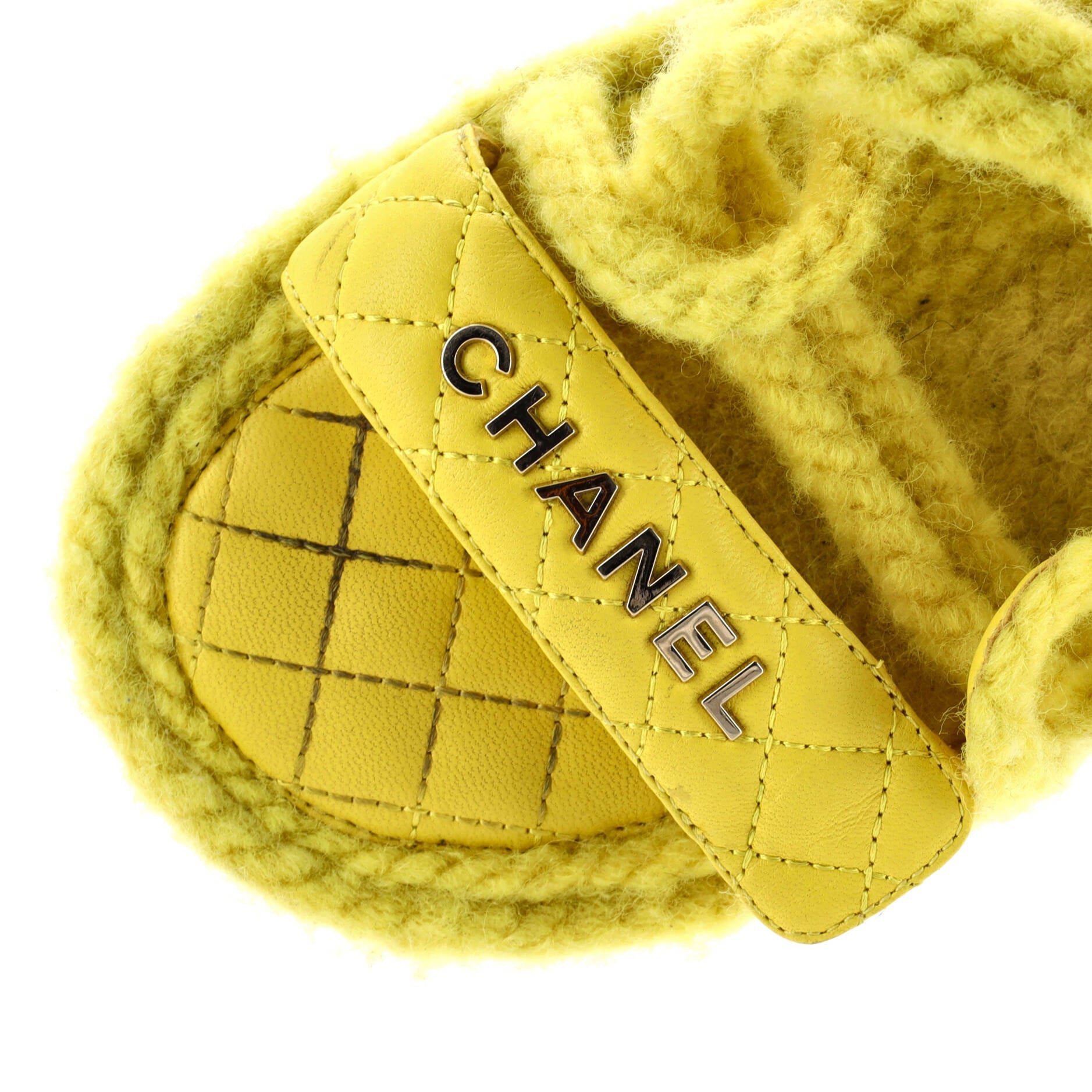 Women's Cord Velcro Dad Sandals Quilted Leather
