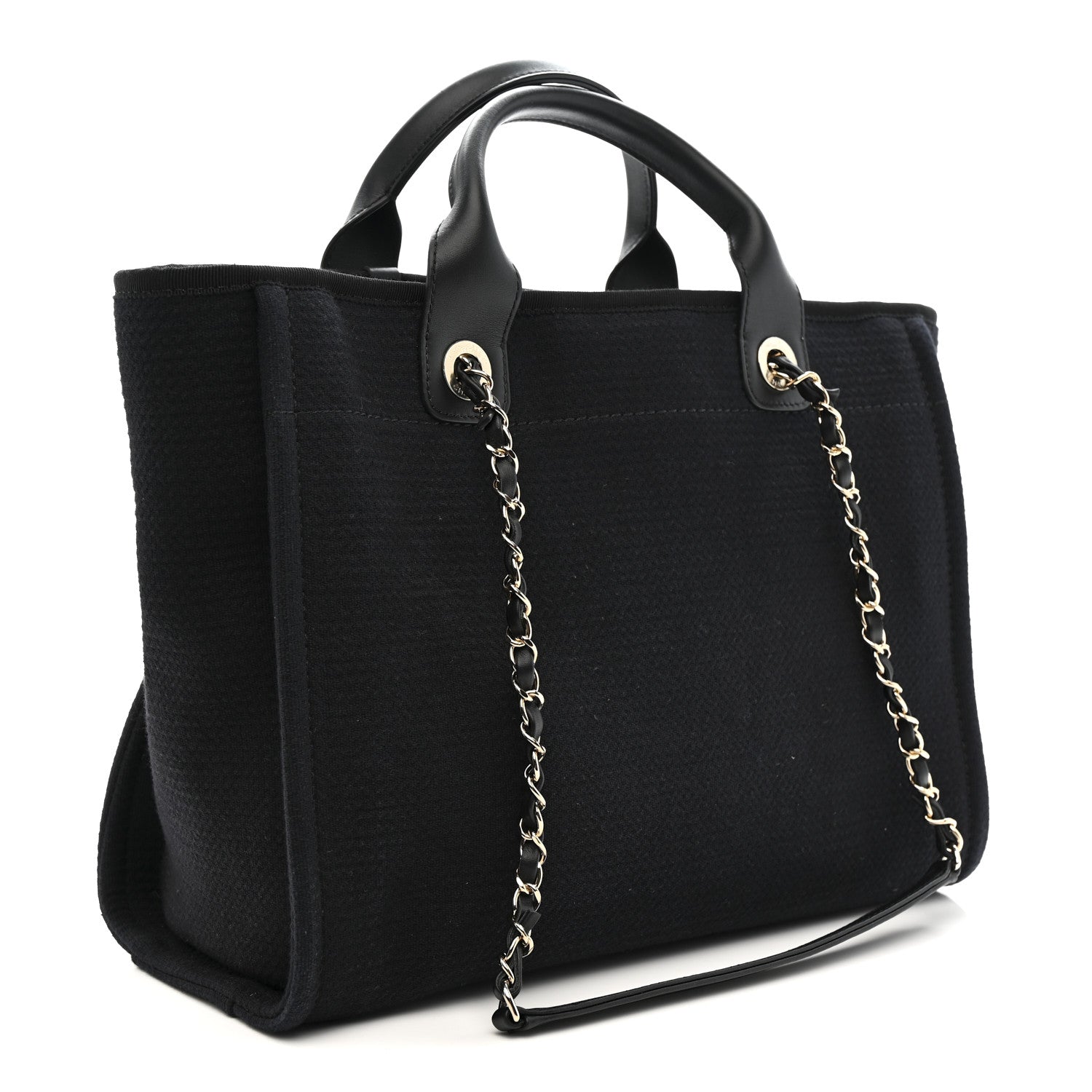 Mixed Fibers Small Deauville Tote Black