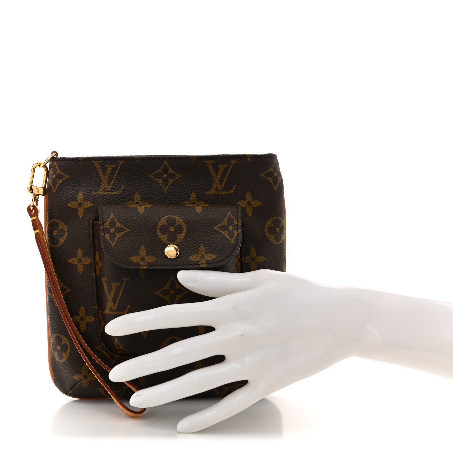Monogram Partition Wristlet