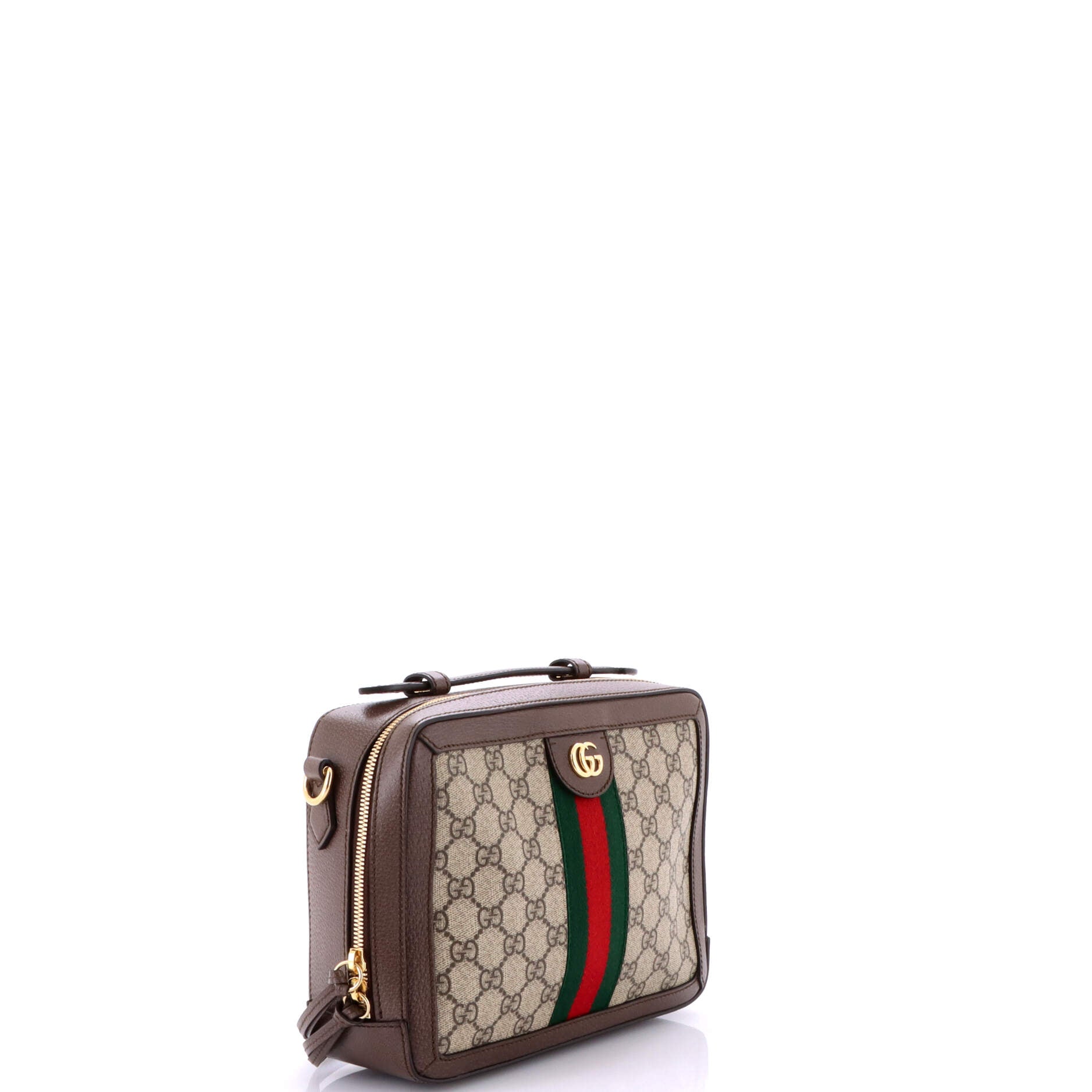 Ophidia Zip Around Camera Bag GG Coated Canvas Small
