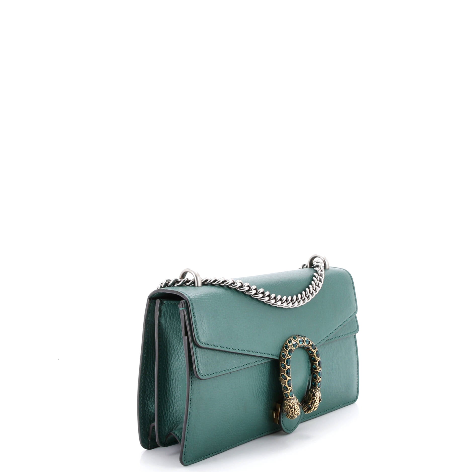 Dionysus Top Handle Chain Bag Leather with Crystals Small