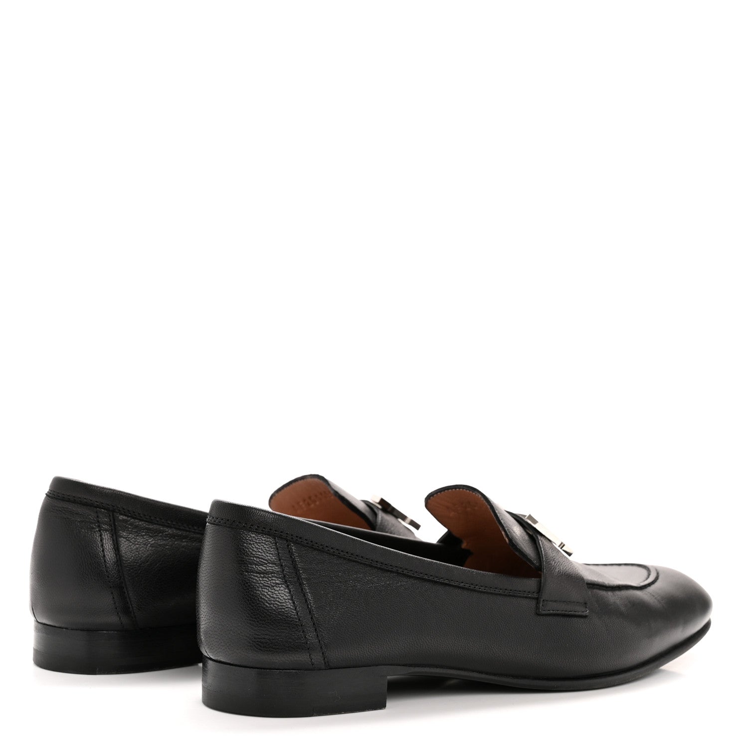 Goatskin Womens Paris Loafers 37 Black