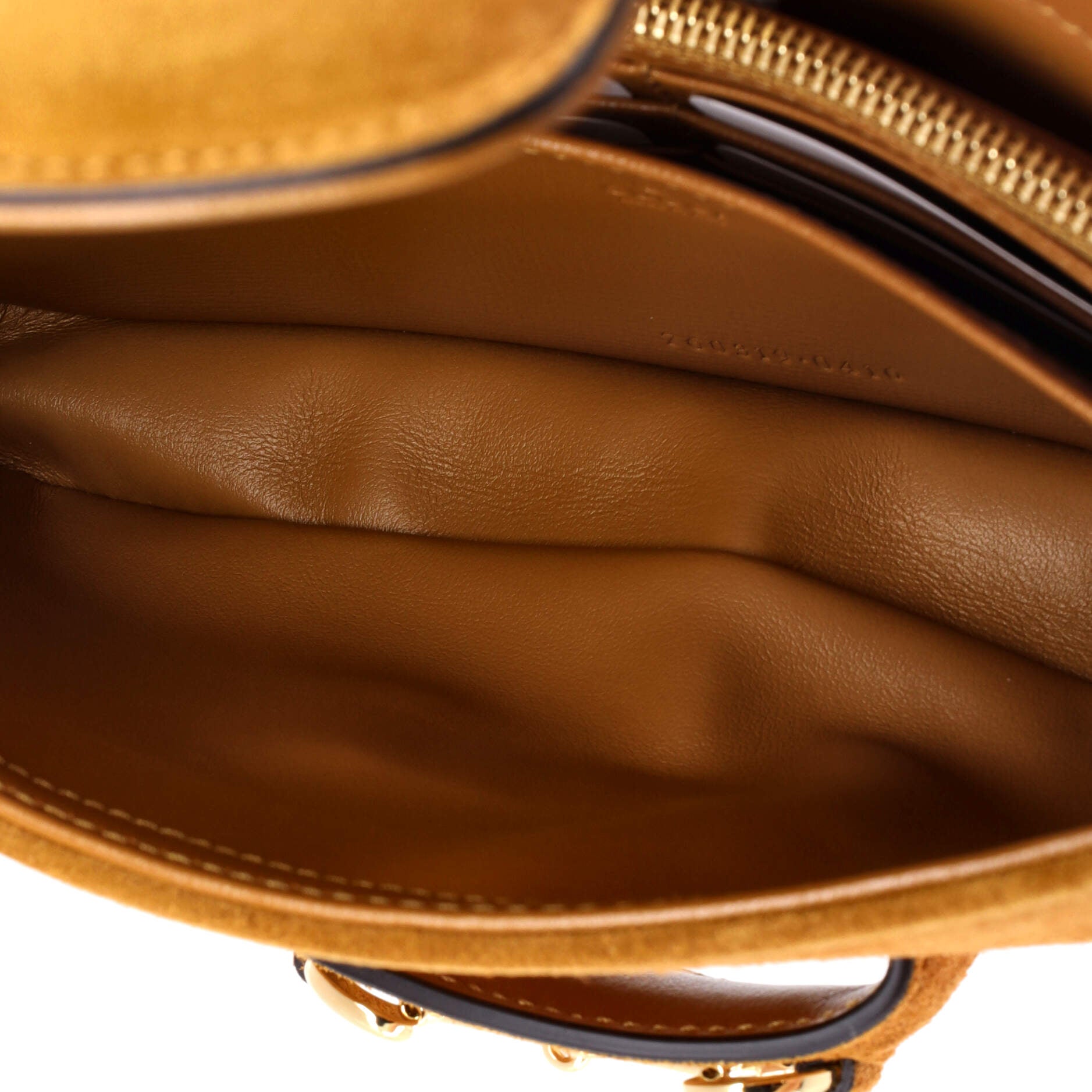 Horsebit 1955 Shoulder Bag Suede with Shearling Mini