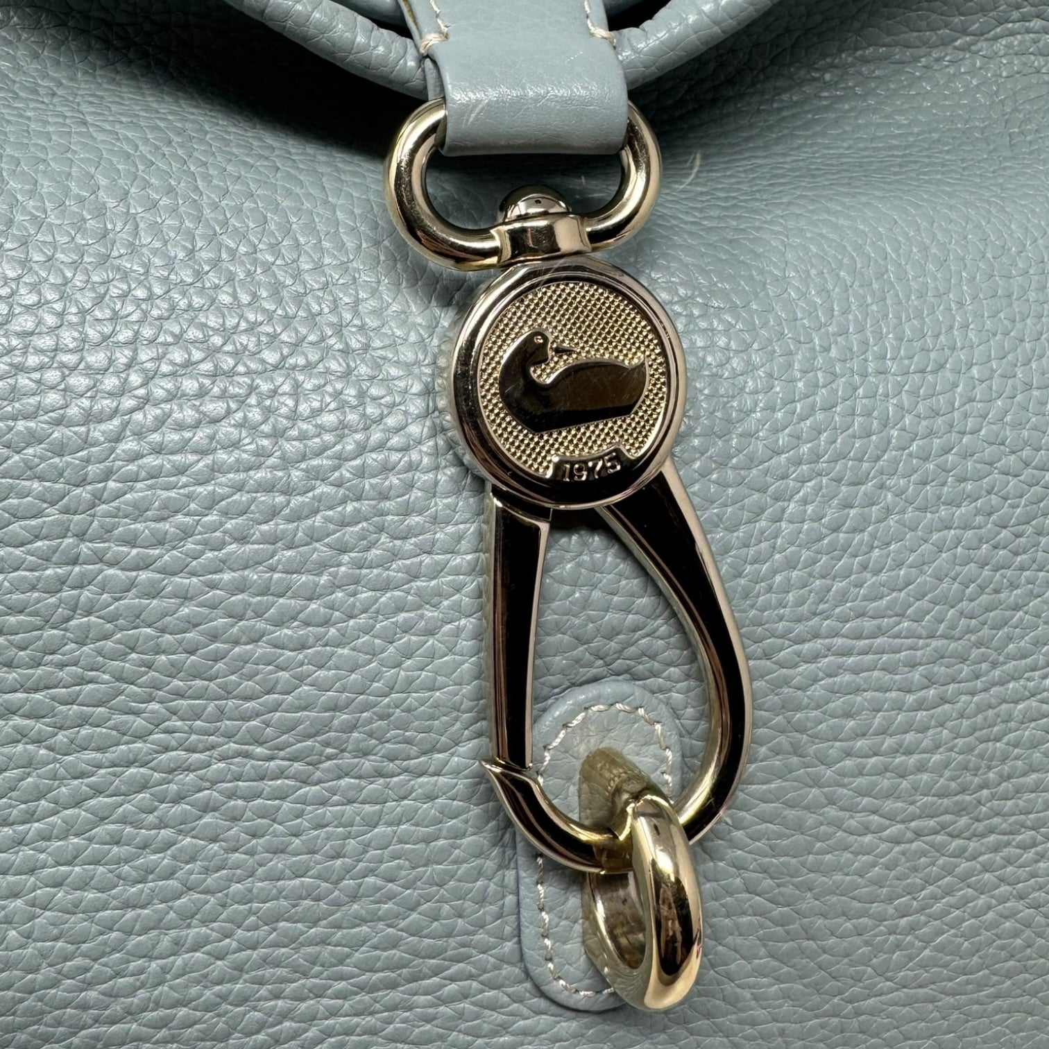 Logo Lock Hobo Handbag Designer By Dooney And Bourke, Size: Medium