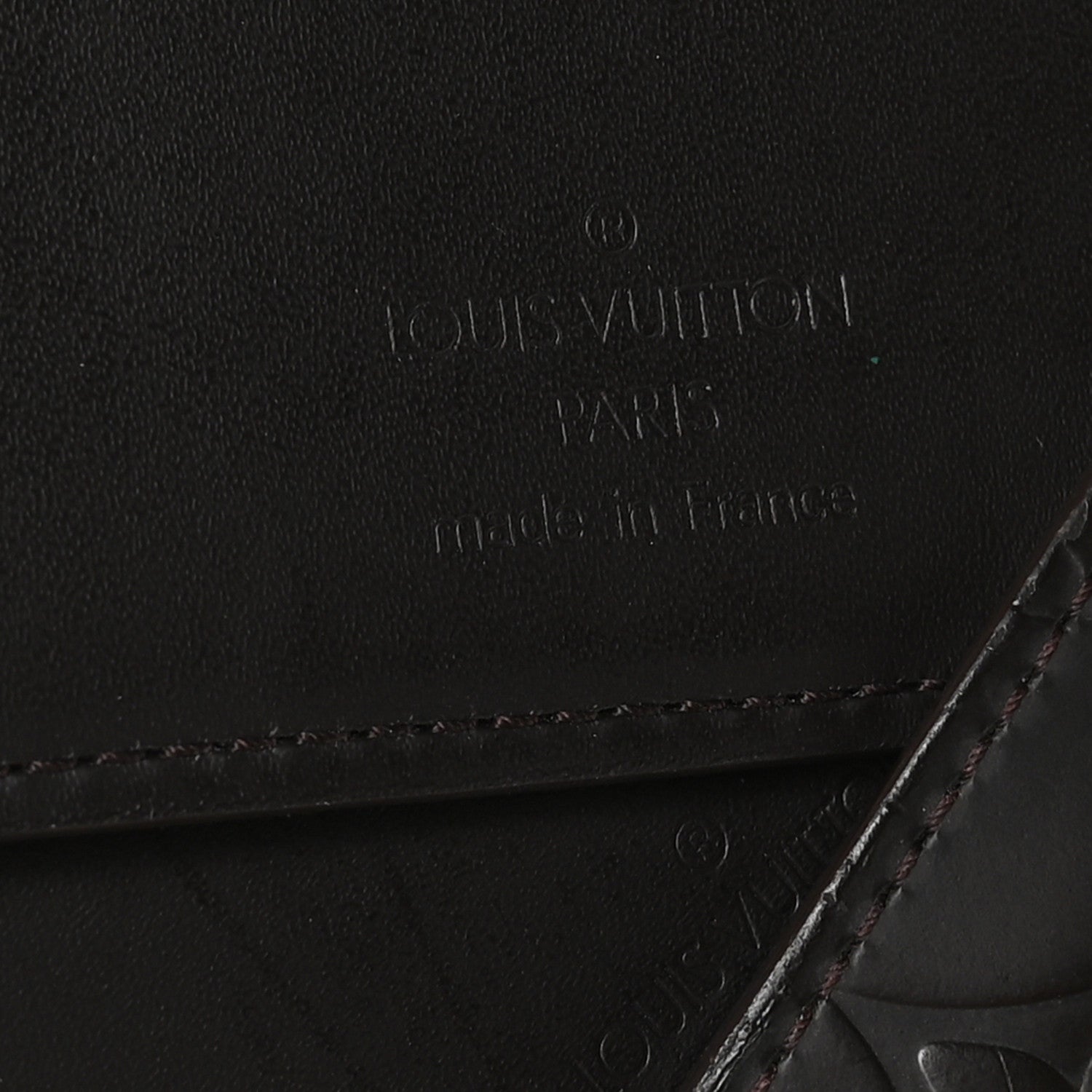 Monogram Glace Whist Wallet Cafe Brown