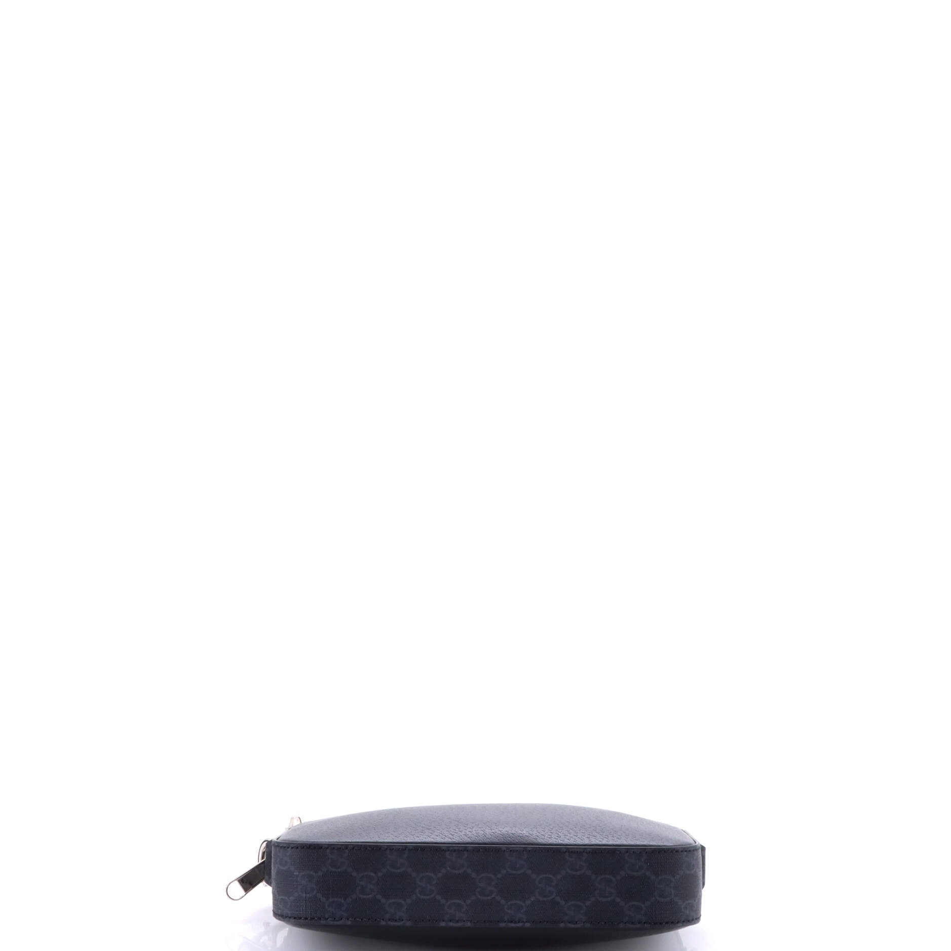 Crossbody Camera Bag Leather and GG Coated Canvas Small