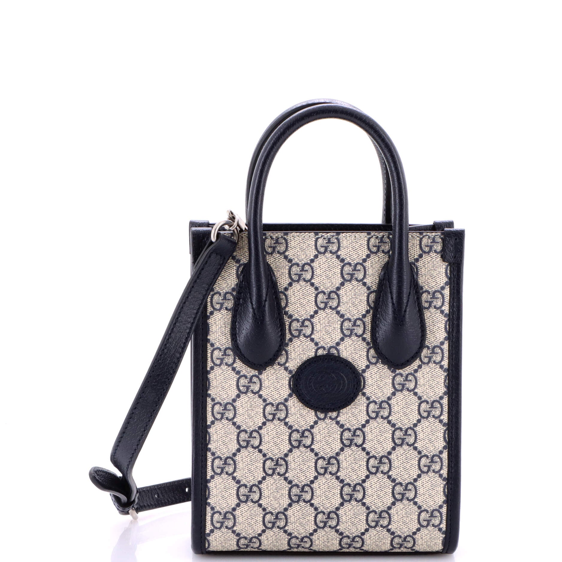 Interlocking G Patch Tote GG Coated Canvas Mini