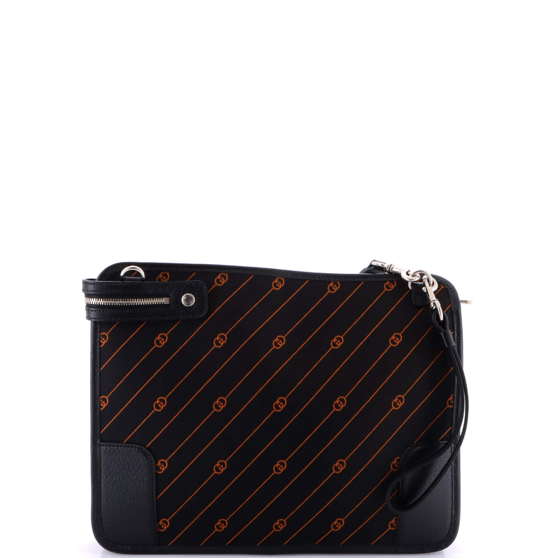 Interlocking G Messenger Bag GG Jacquard with Leather