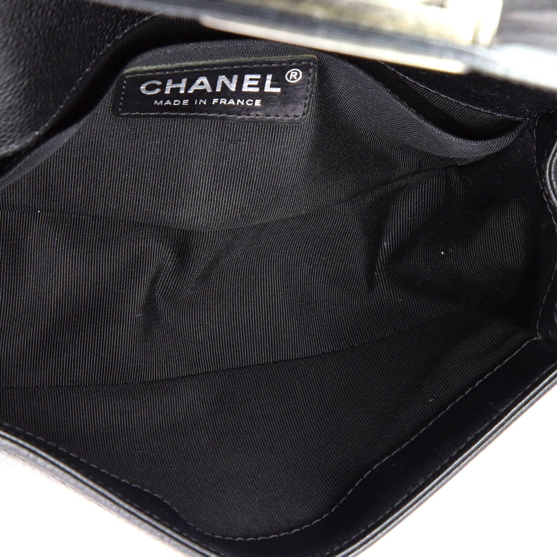 Boy Flap Bag Chevron Caviar Small