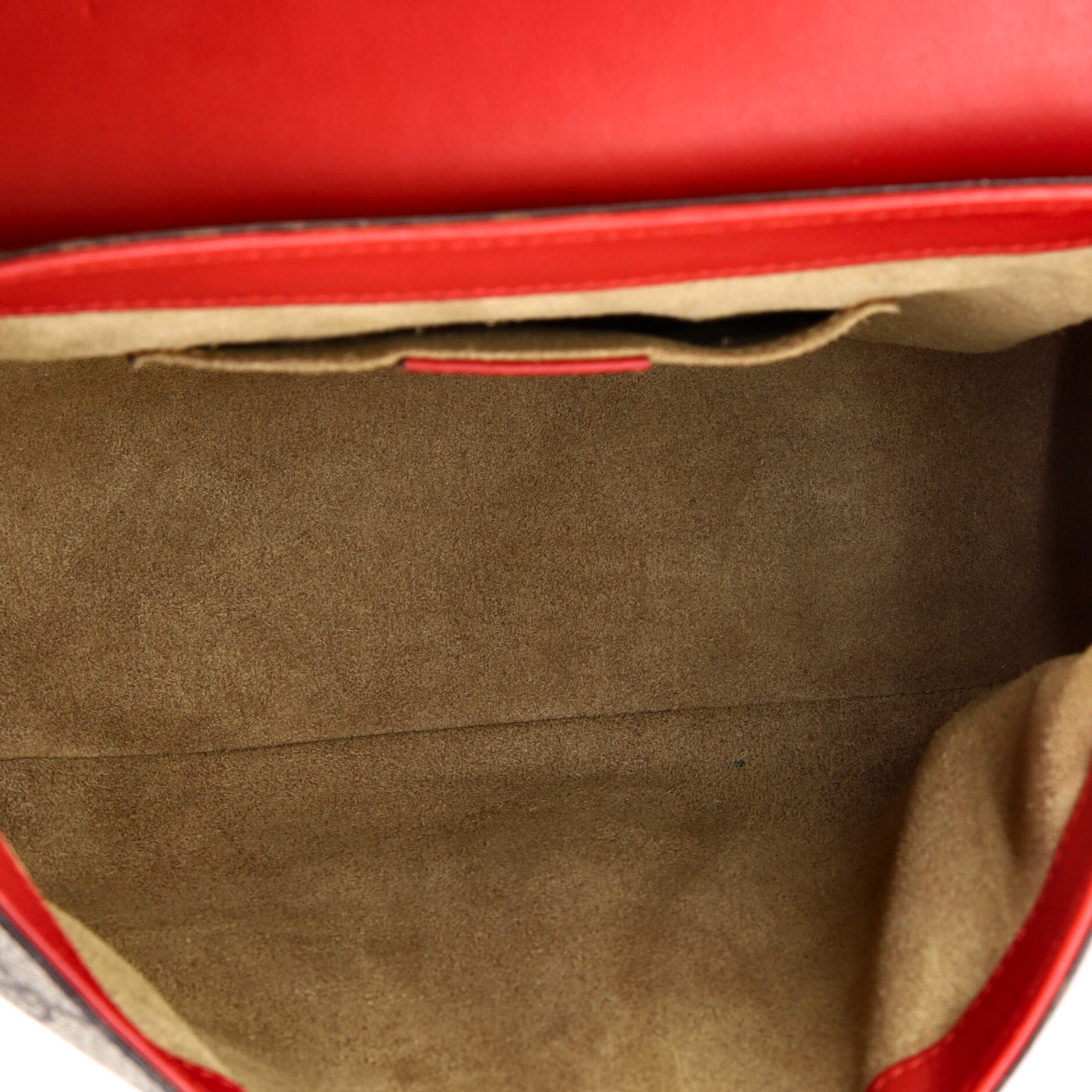 Padlock Saddle Shoulder Bag GG Coated Canvas and Leather Medium