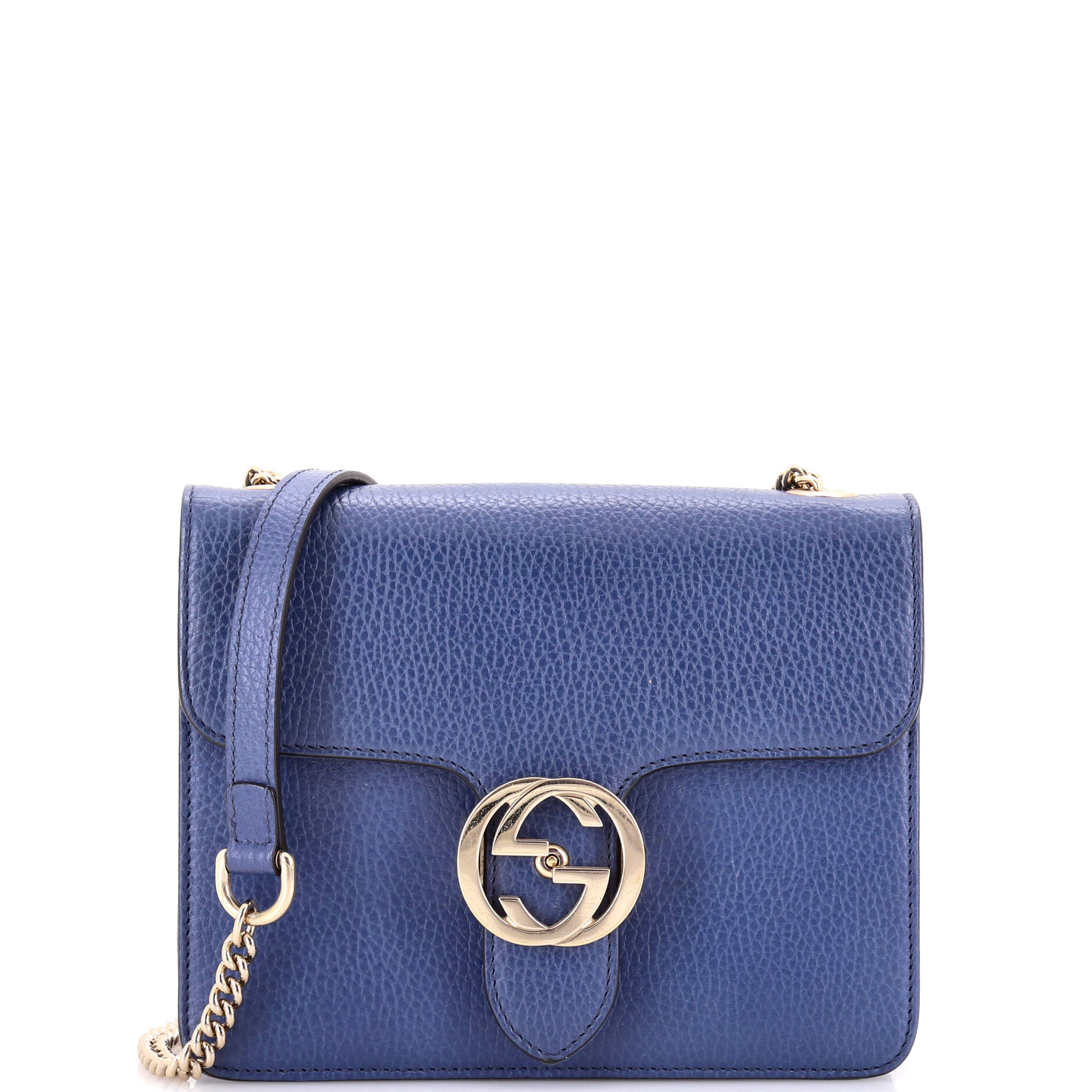 Interlocking Shoulder Bag Leather Small