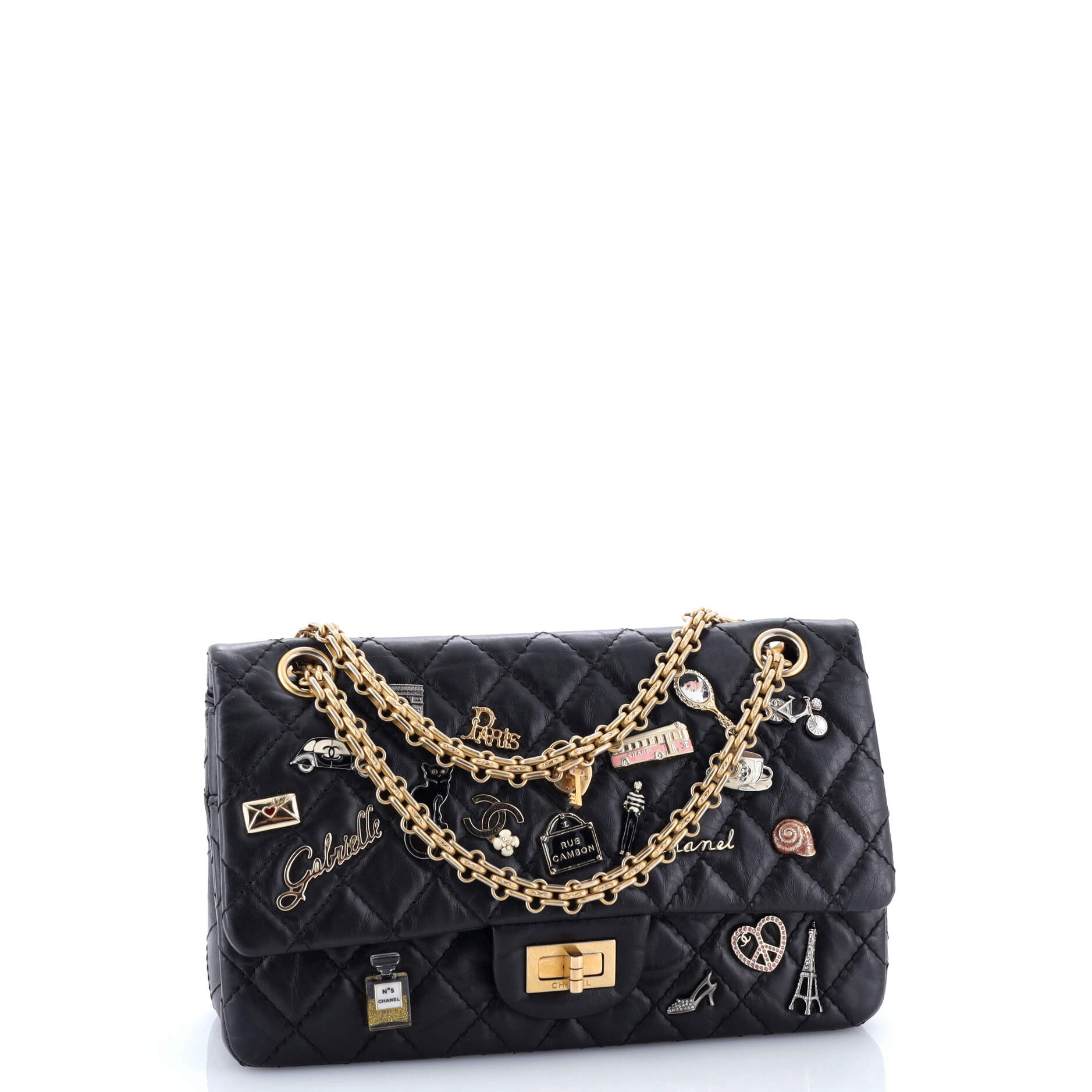 Lucky Charms Reissue 2.55 Flap Bag Quilted Aged Calfskin 225