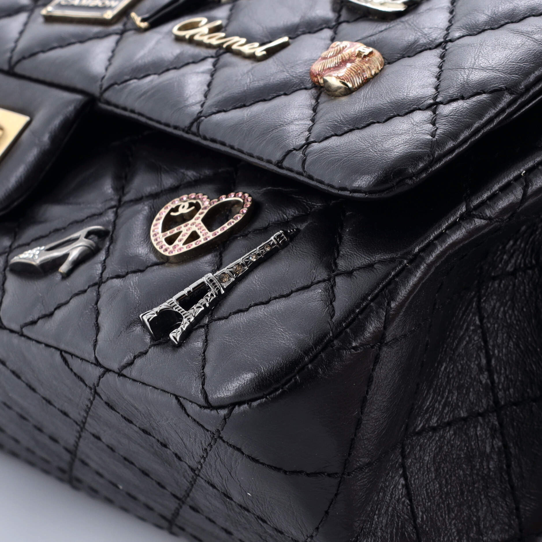 Lucky Charms Reissue 2.55 Flap Bag Quilted Aged Calfskin 225