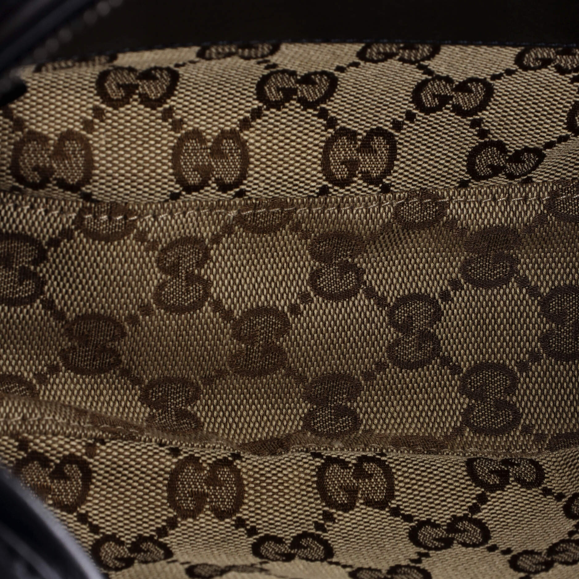 Tonal Double G Shoulder Bag Leather