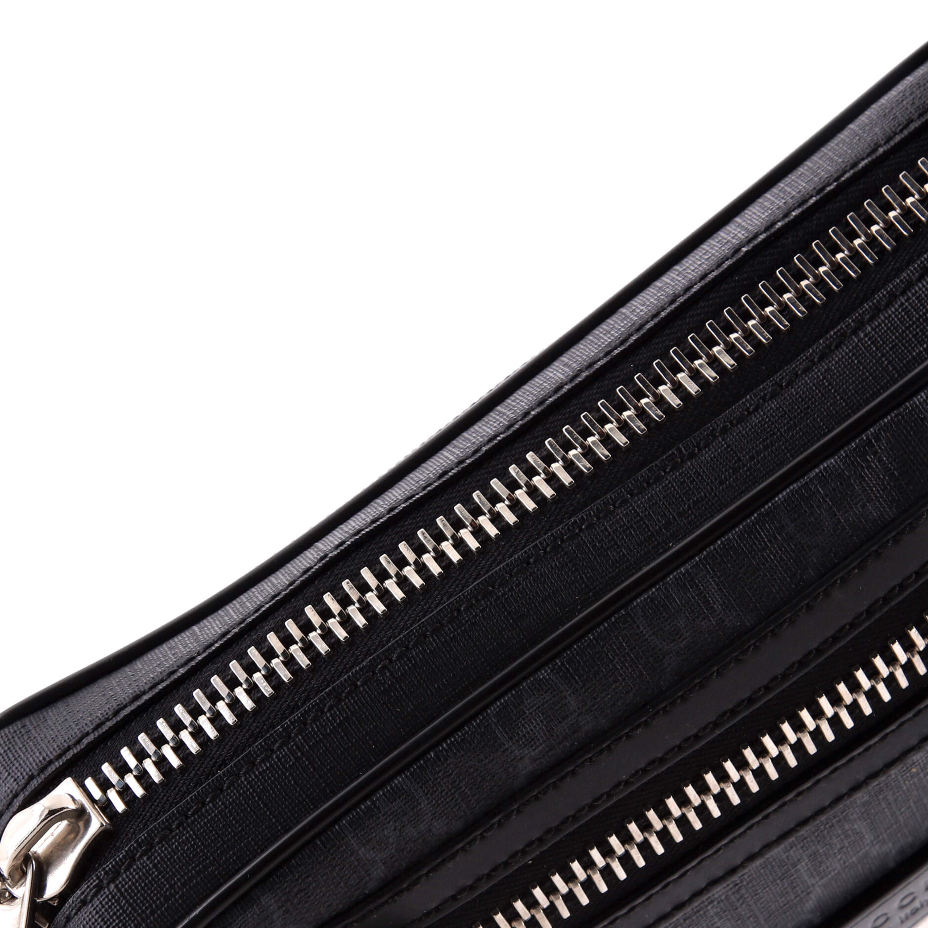 Soft Zip Belt Bag GG Coated Canvas Small