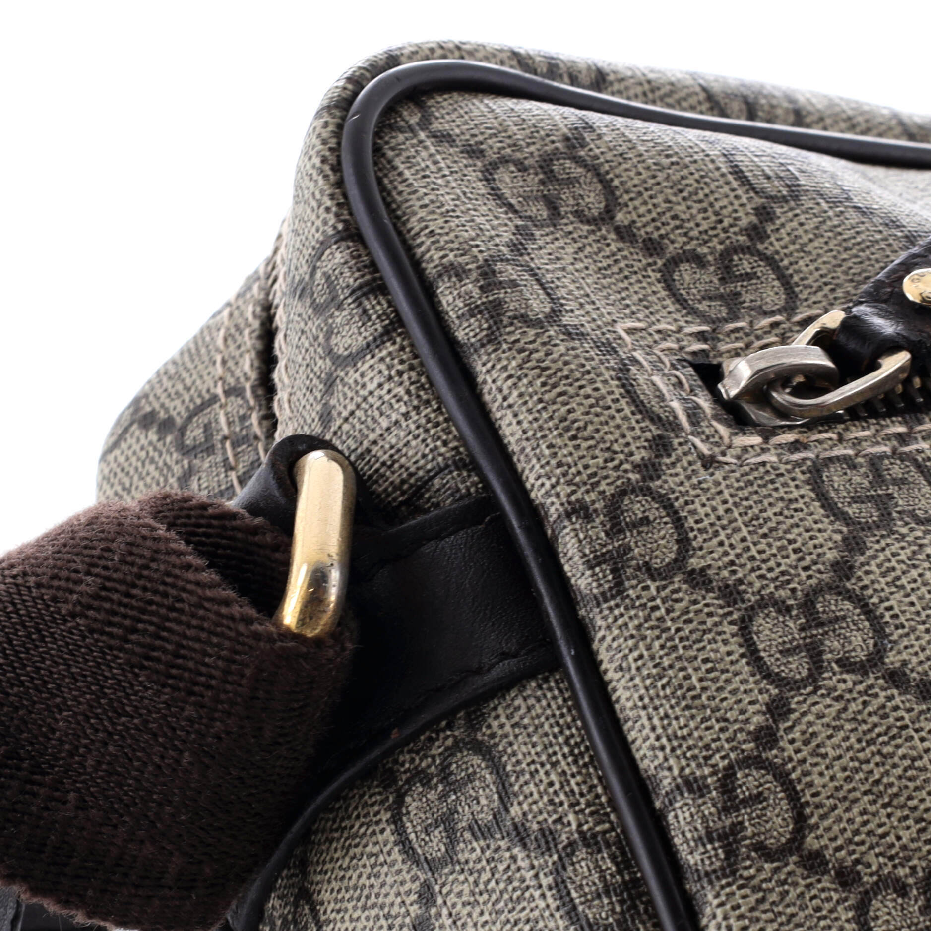 Front Zip Messenger GG Coated Canvas Medium