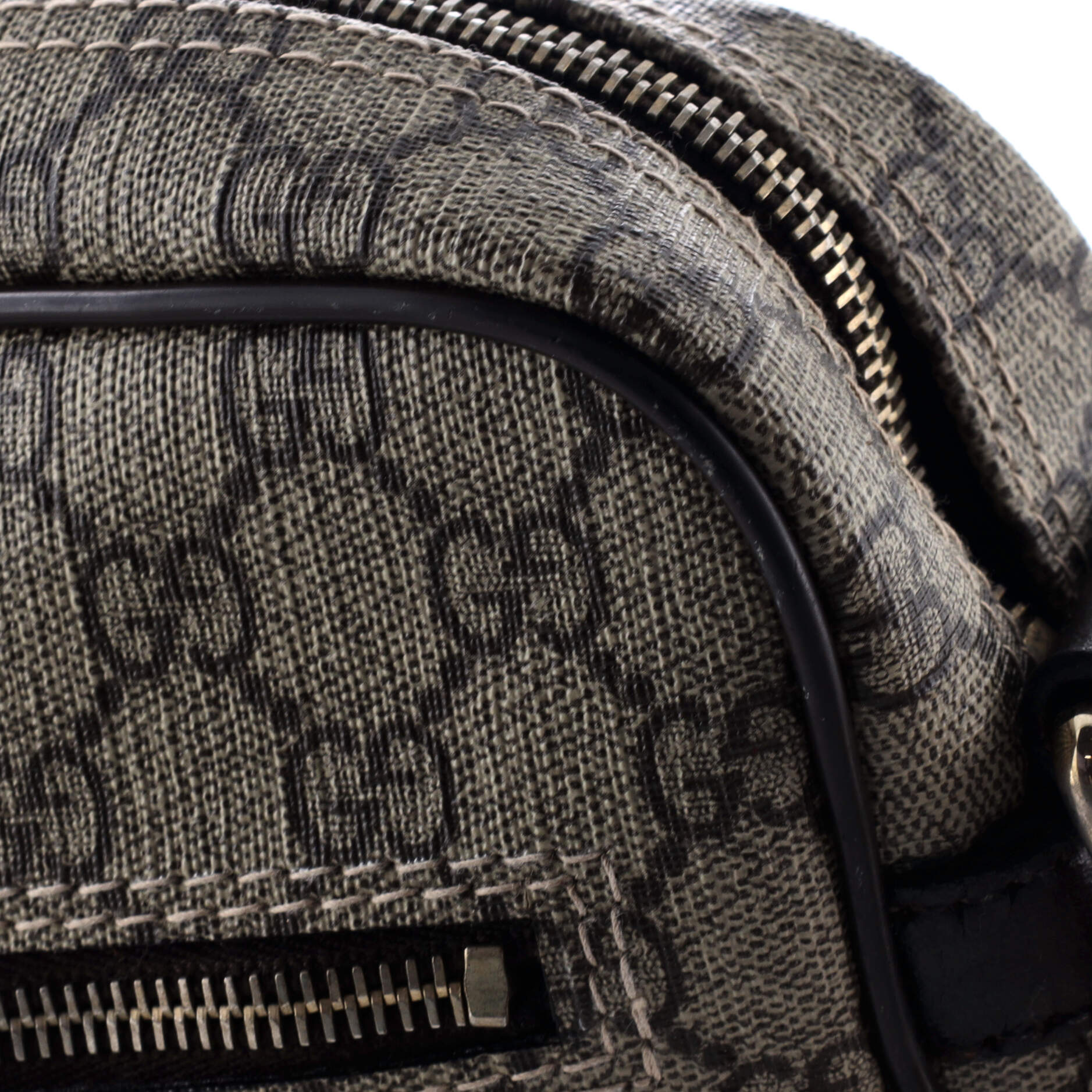 Front Zip Messenger GG Coated Canvas Medium